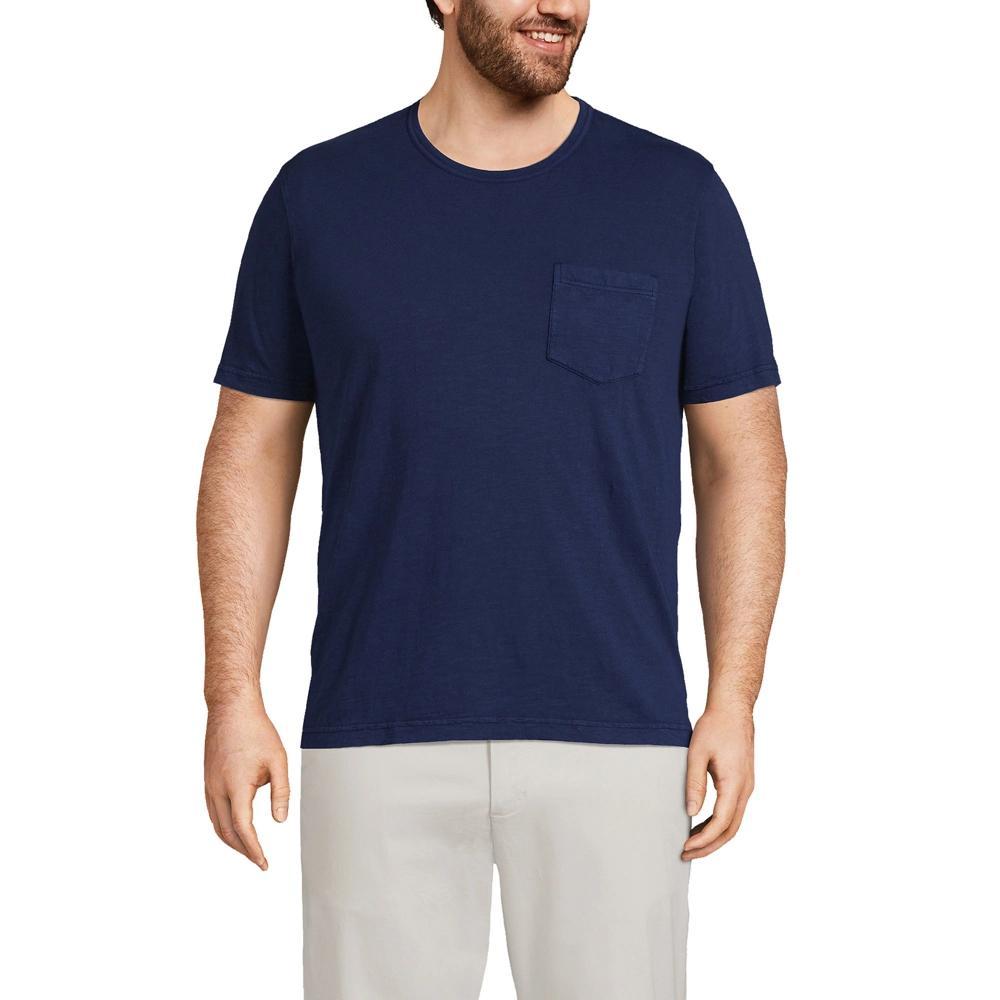 Lands' End Men's Short Sleeve Garment Dye Slub Pocket Tee Product Image