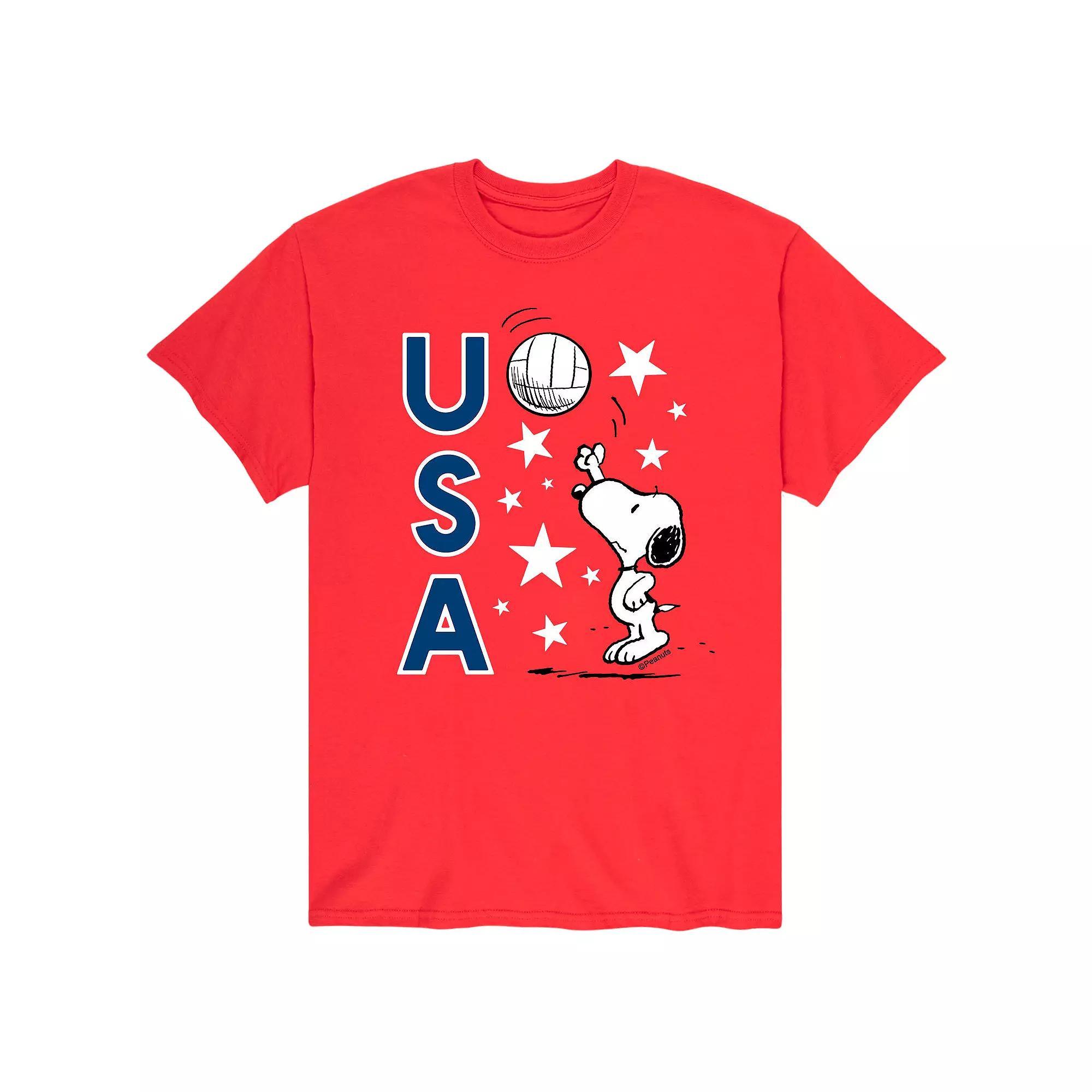 Men's Peanuts USA Volley Tee,  Product Image