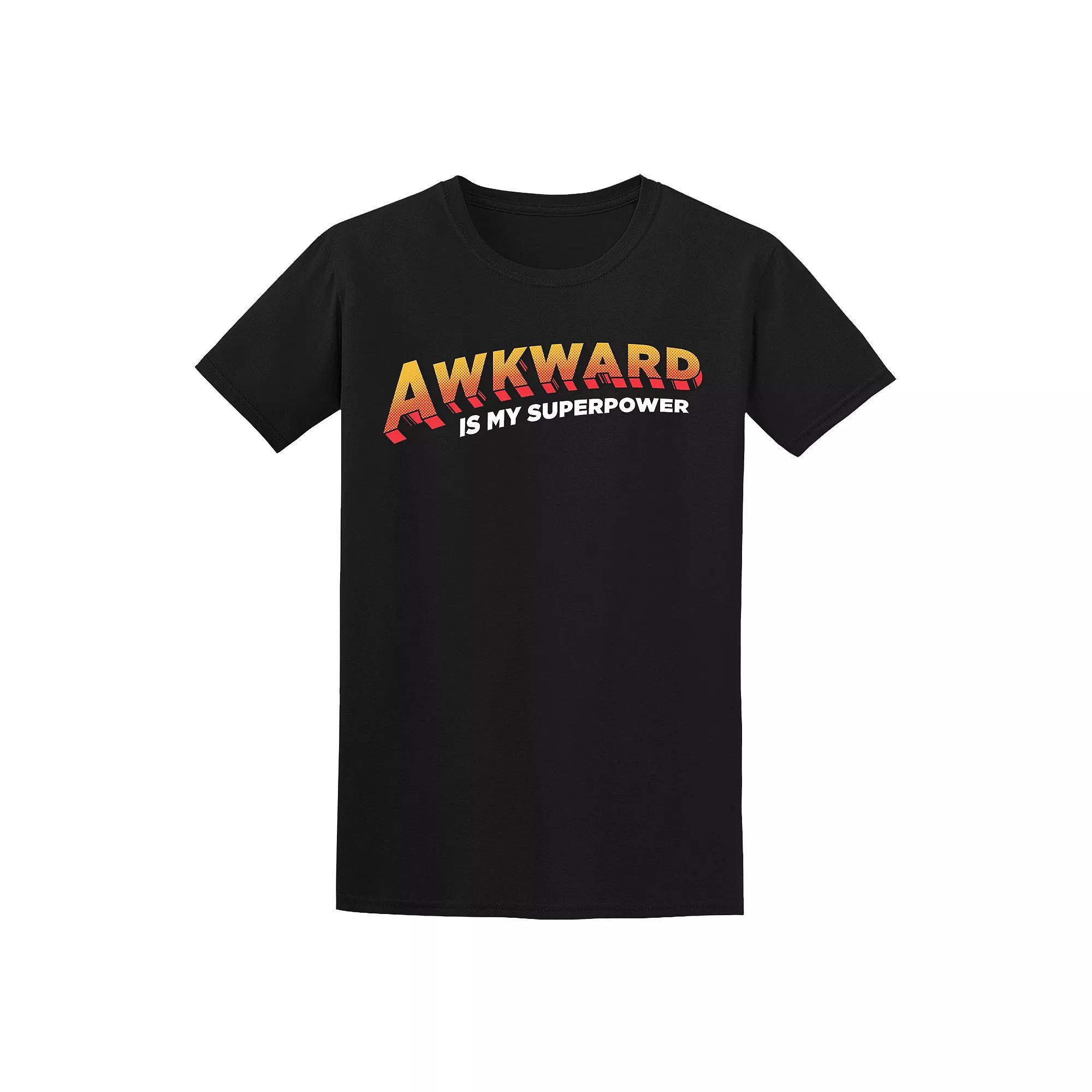 Men's COLAB89 by Threadless Awkward is My Tee, Size: XL, Black Product Image