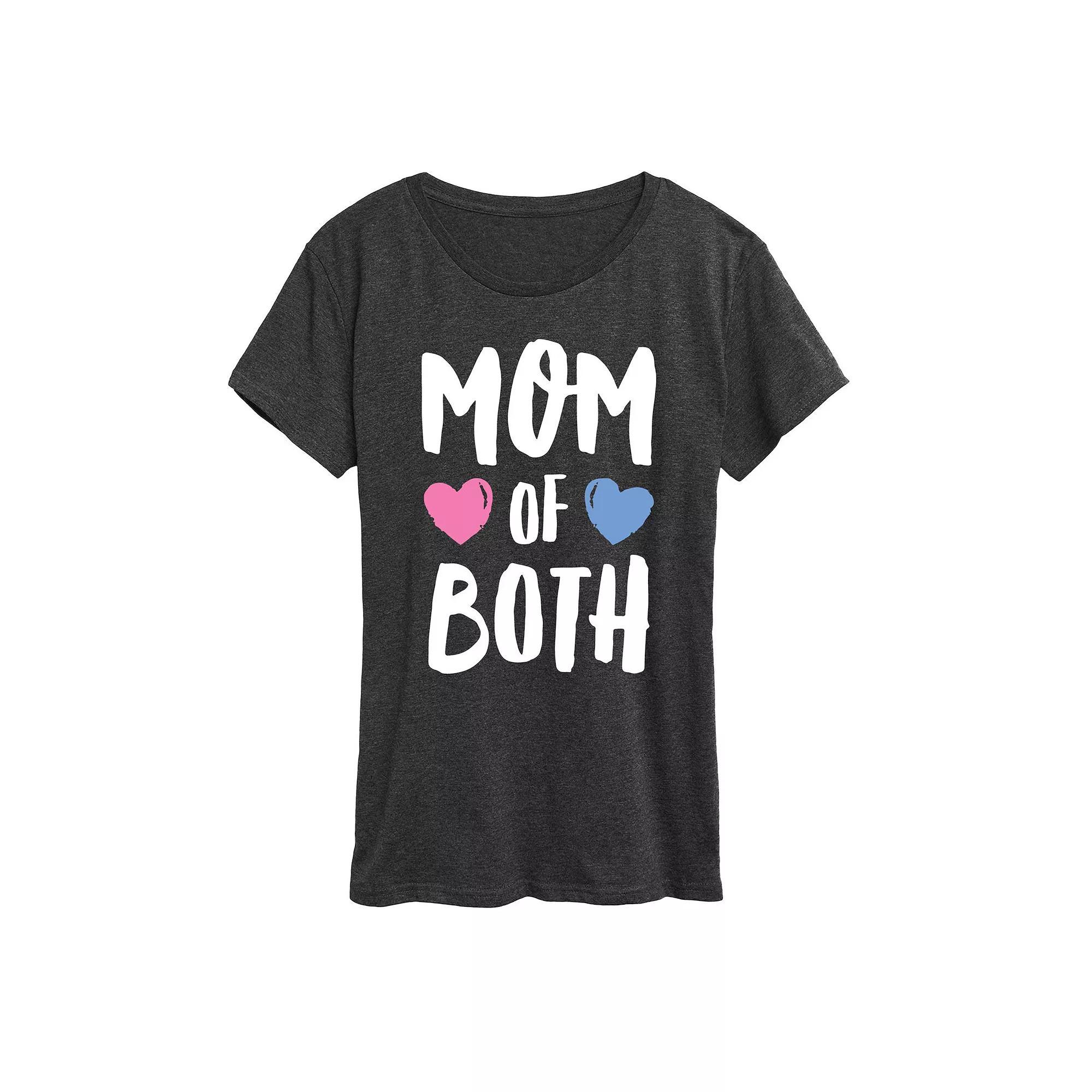 Women's Mom of Both Graphic Tee, Girl's,  Product Image