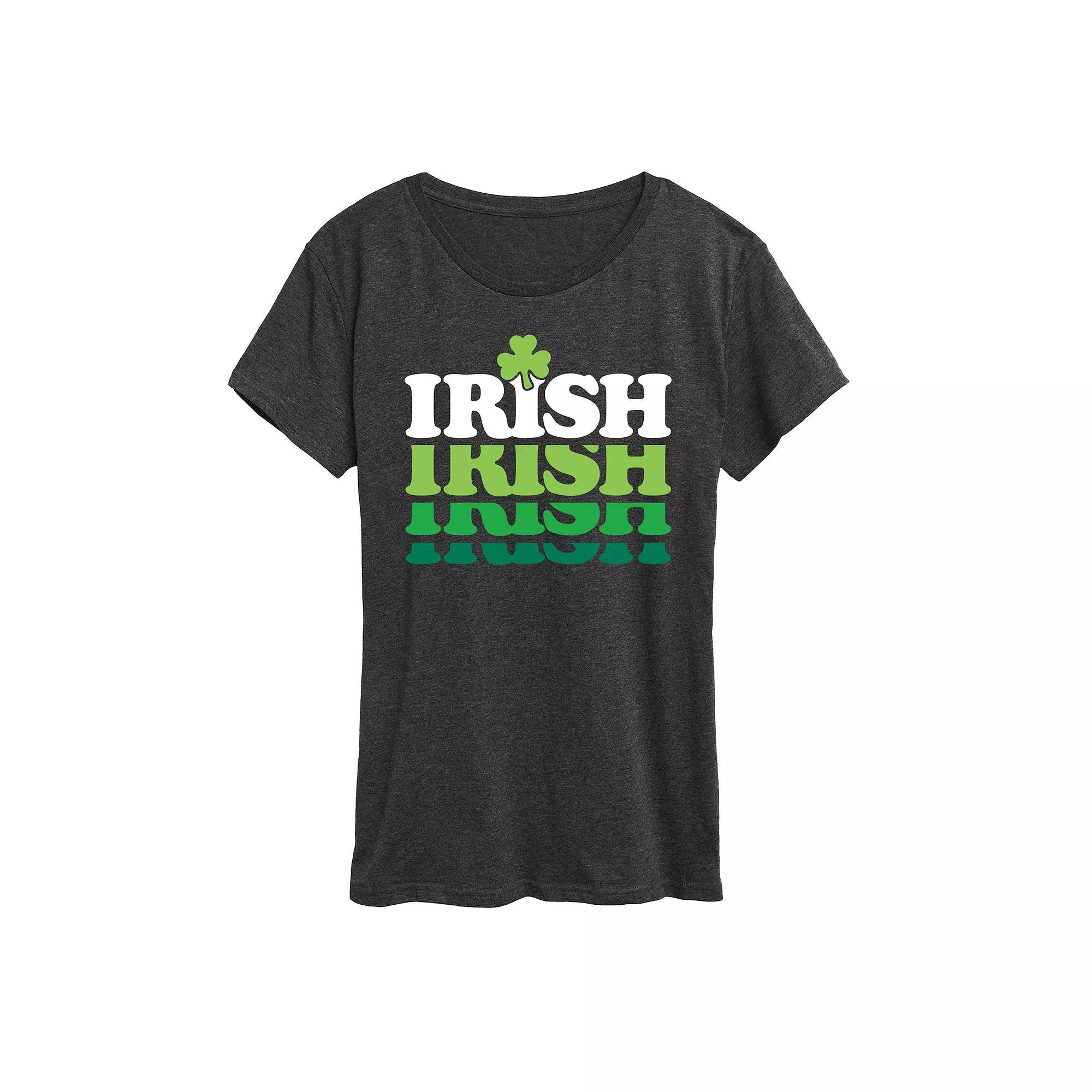 Women's Dog Paw Rainbow Graphic Tee,  Product Image