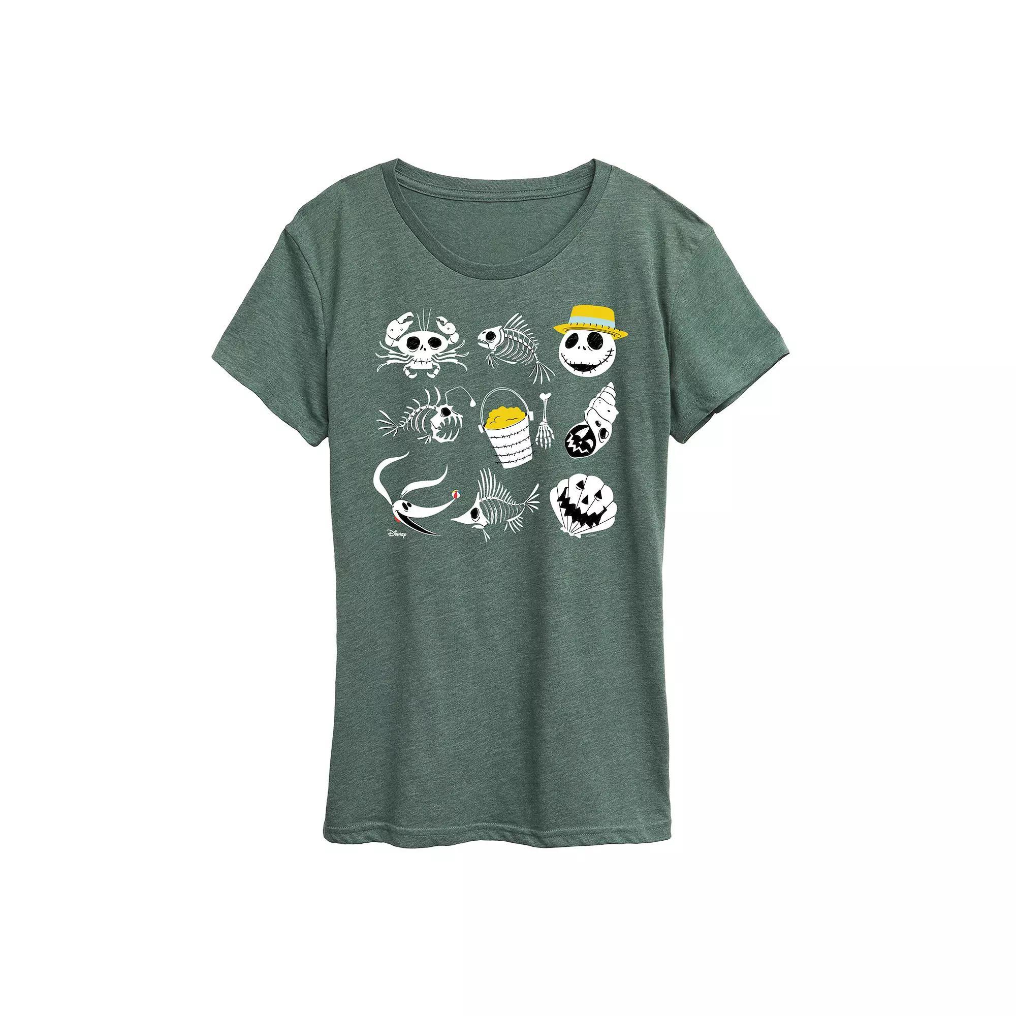 Disney's Nightmare Before Christmas Women's Beach Graphic Tee,  Product Image