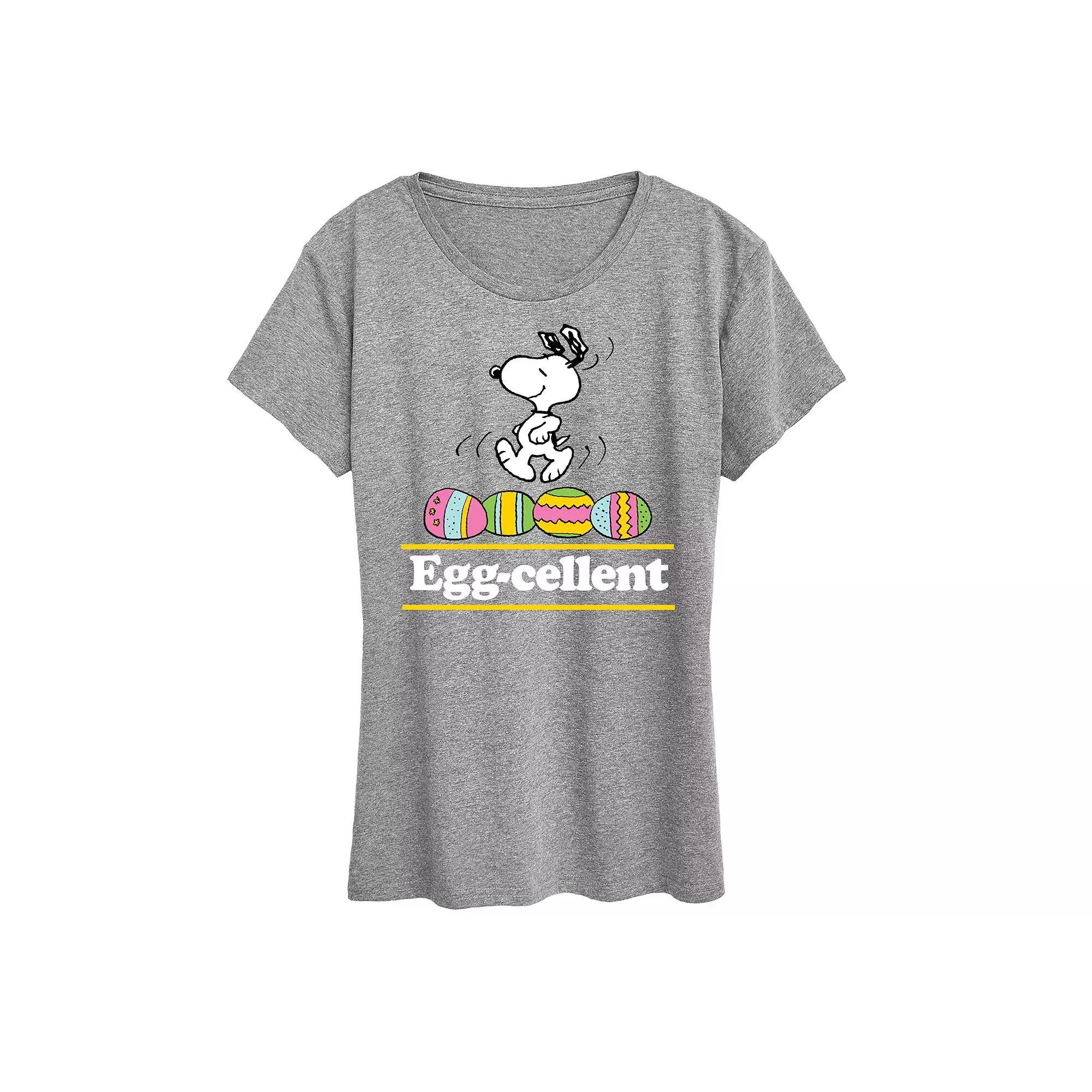 Women's Peanuts Snoopy Egg-cellent Graphic Tee,  Product Image