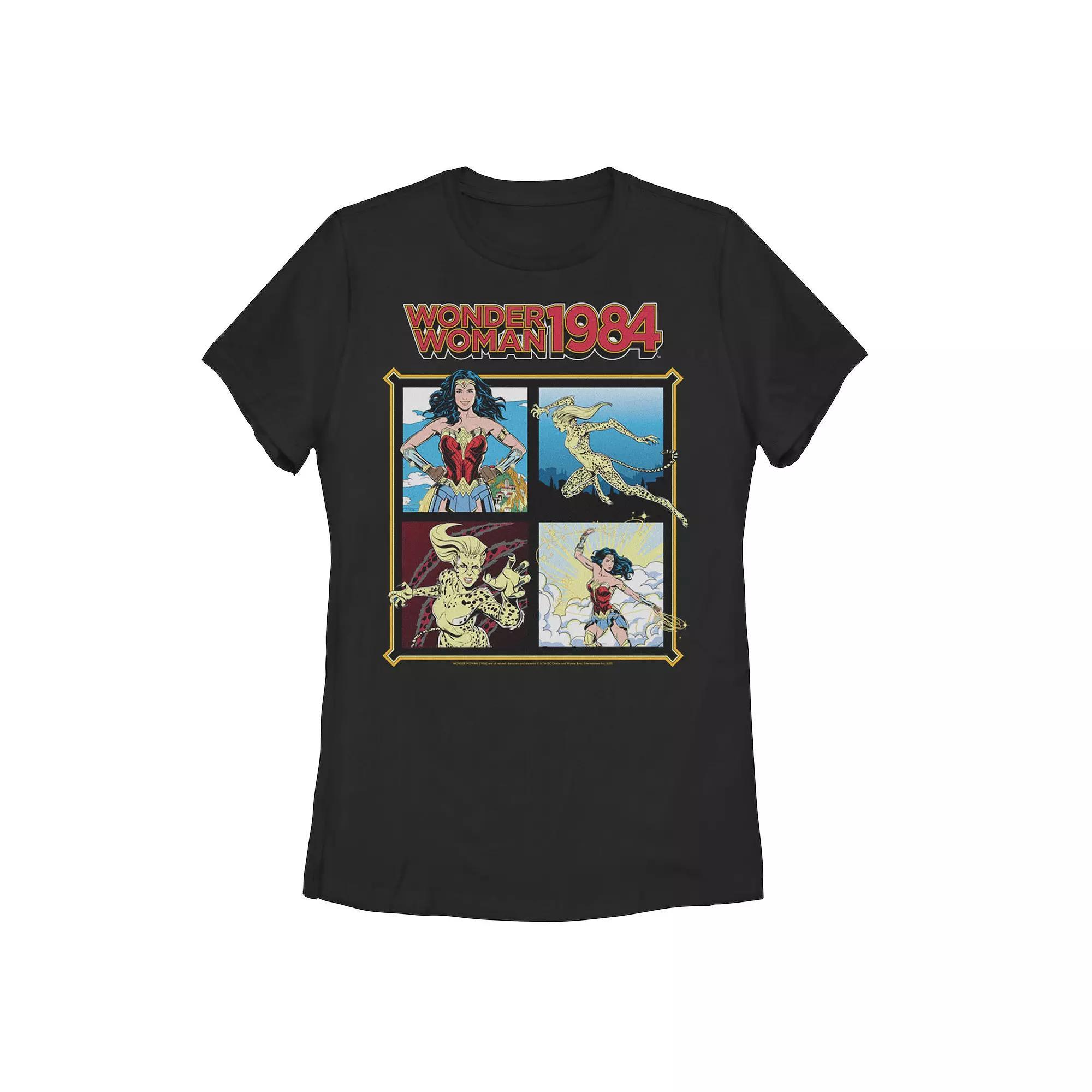 Juniors' DC Comics Wonder Woman Cheetah Box Up Graphic Tee, Girl's, Size: XL, Black Product Image