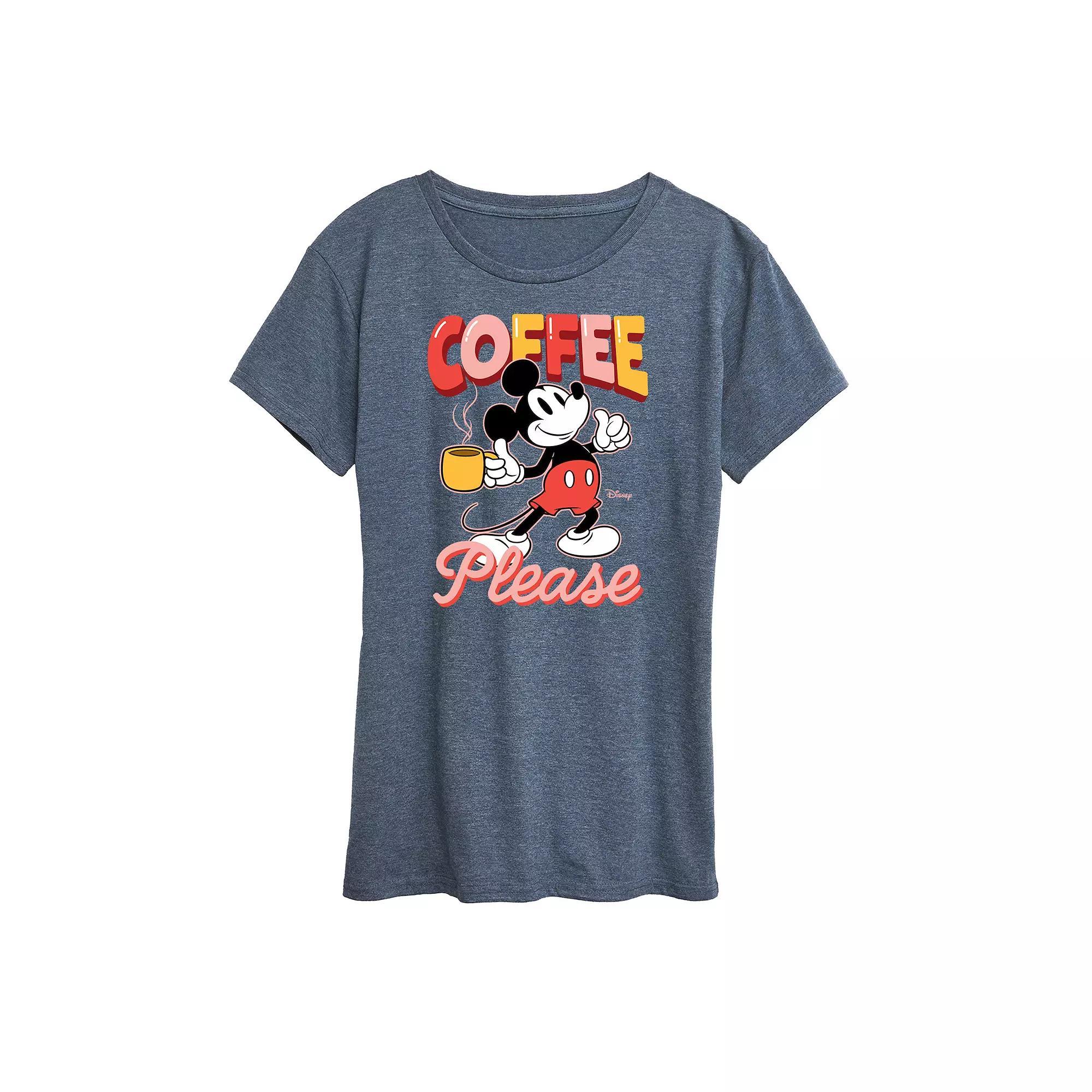 Disney's Mickey Mouse Women's Coffee Graphic Tee,  Product Image