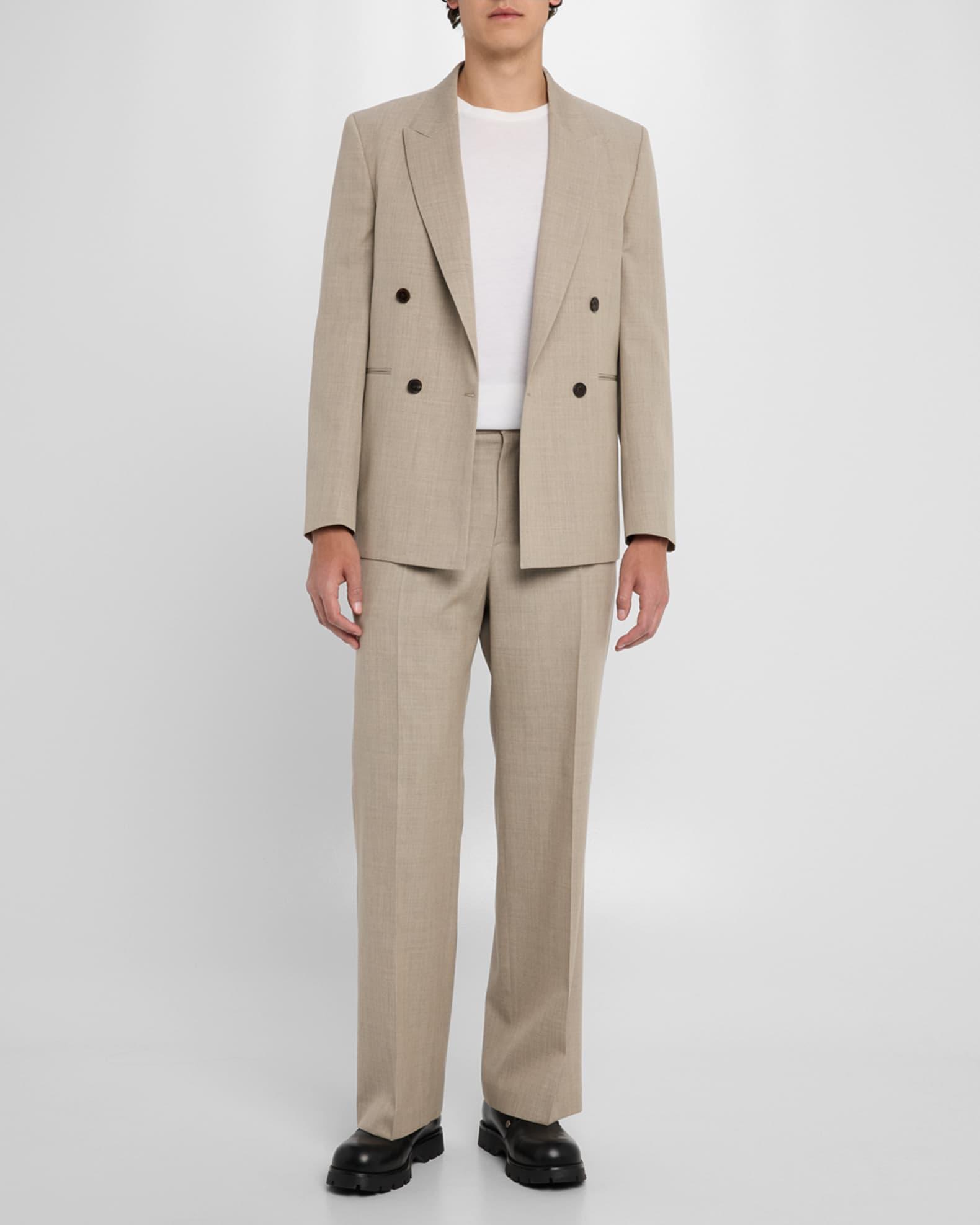 Men's Double-Breasted Wool Blazer Product Image