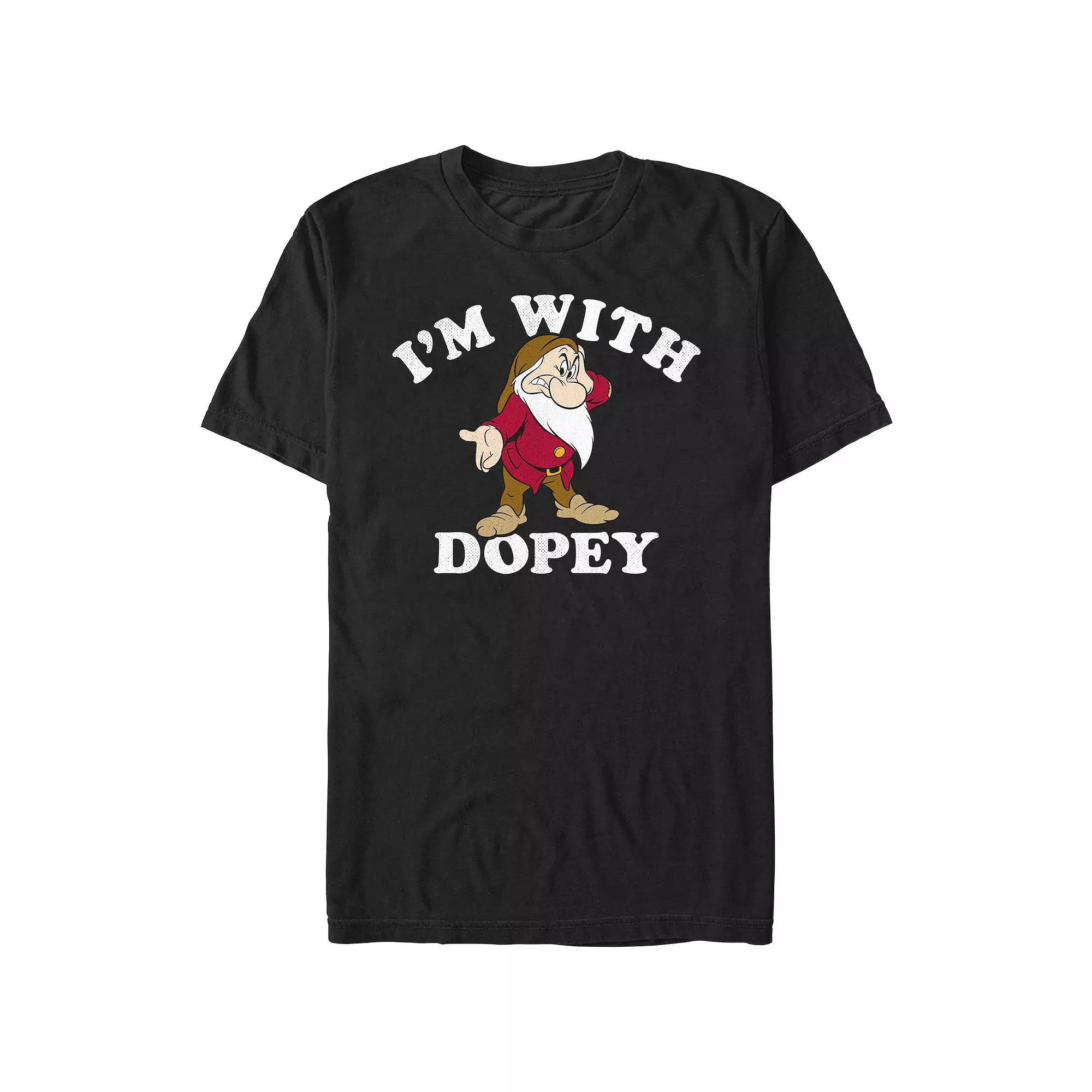 Men's Snow White And The Seven Dwarfs I'm With Dopey Graphic Tee,  Product Image