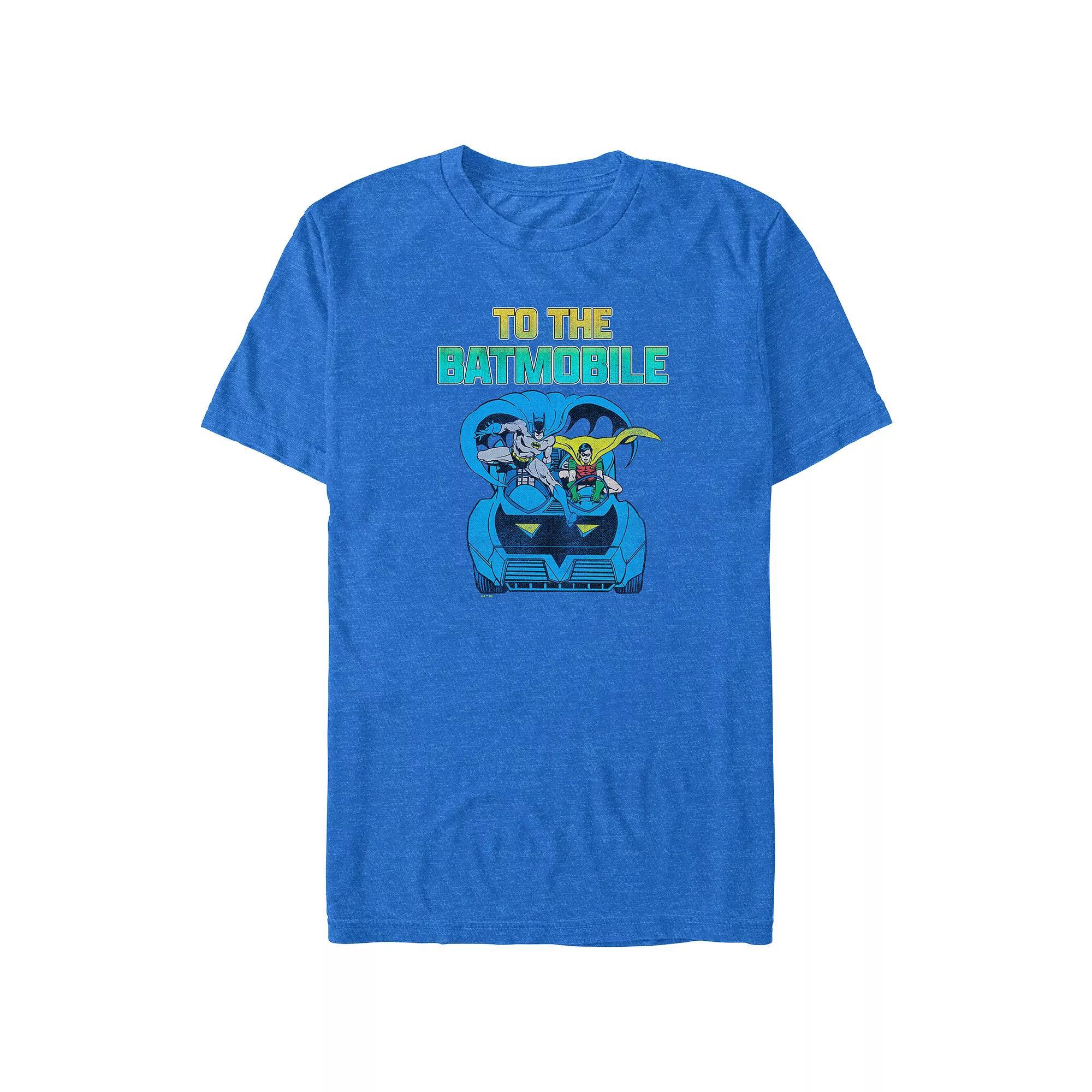 Big & Tall DC Comics Batman And Robin To The Batmobile Graphic Tee, Men's,  Product Image