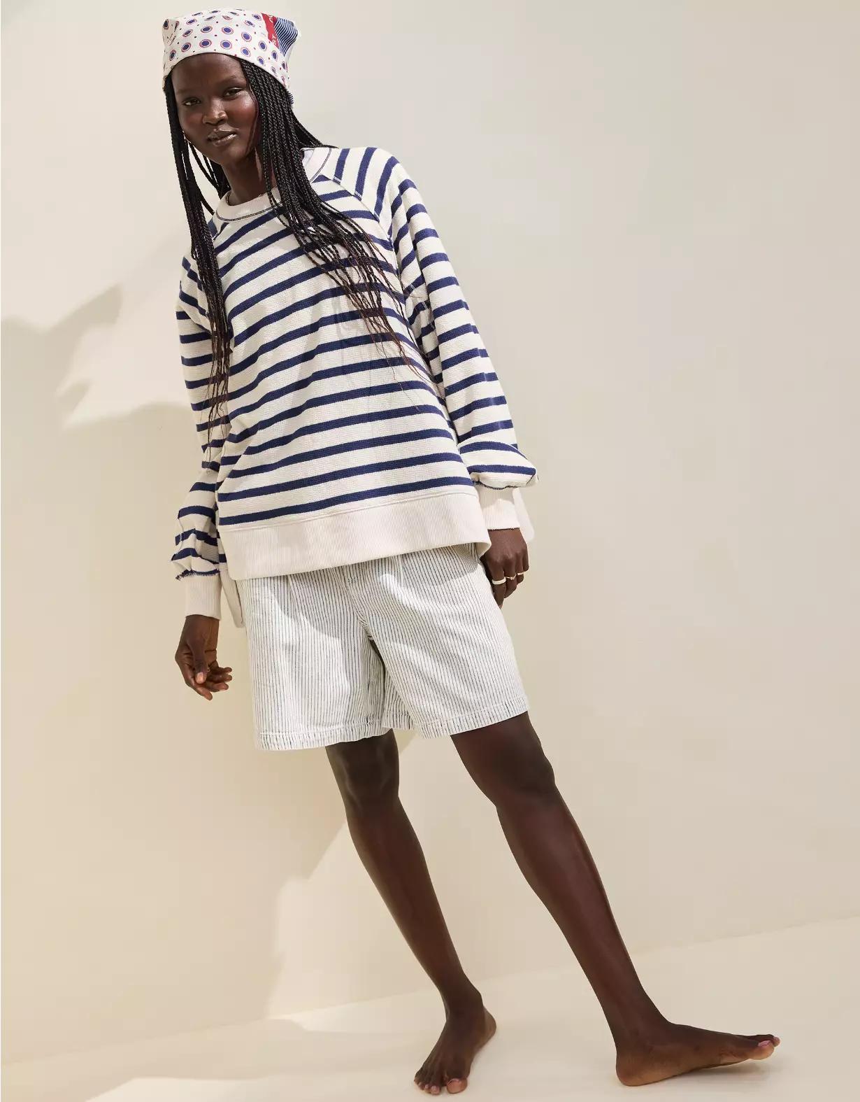 Aerie East West Crew Sweatshirt Product Image