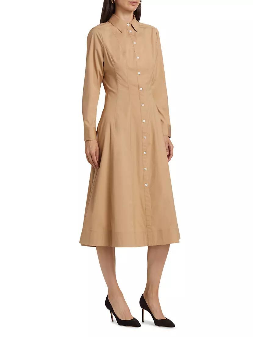 Goldie Stretch-Cotton Poplin Shirtdress Product Image