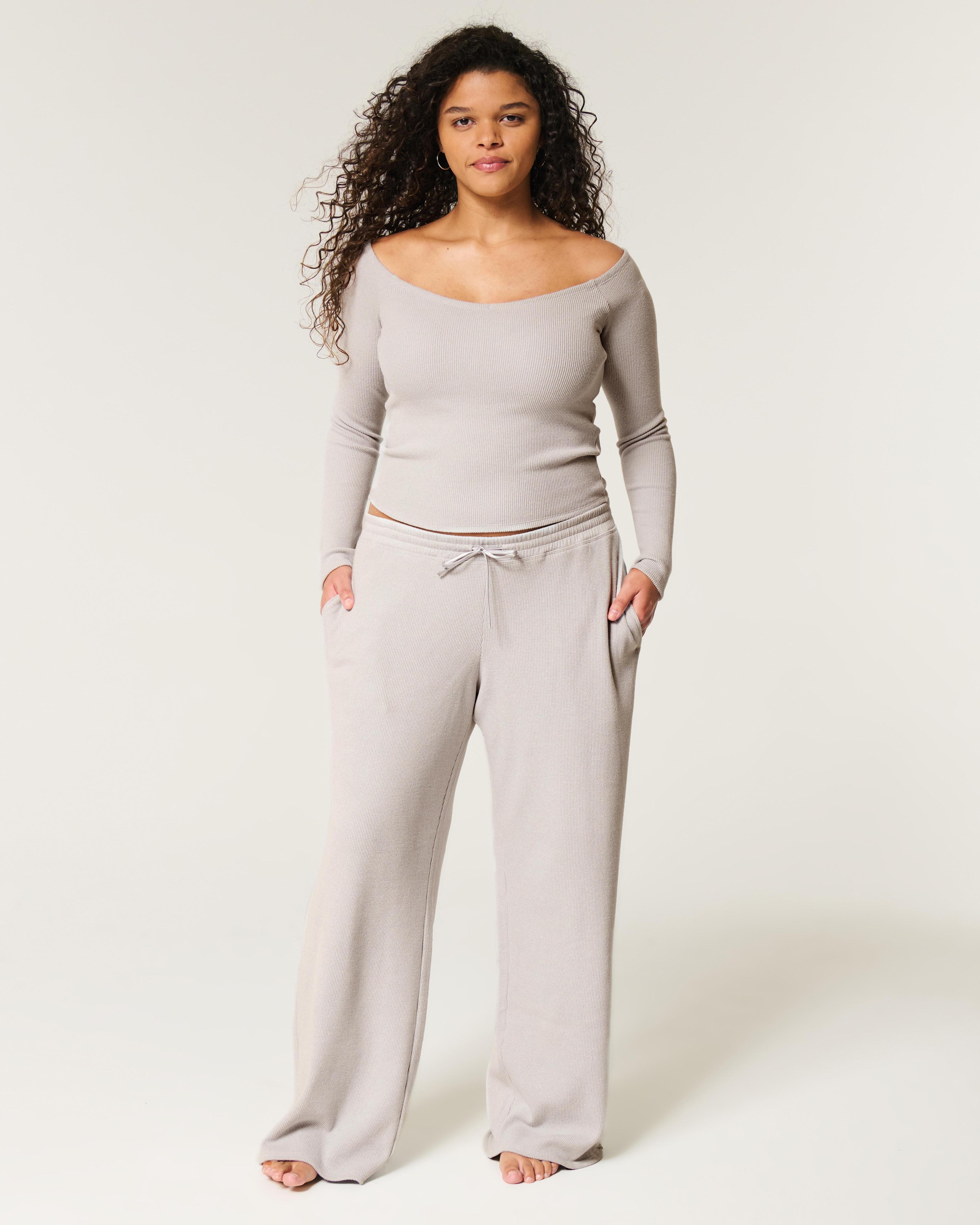 Gilly Hicks Waffle Straight Pants Product Image