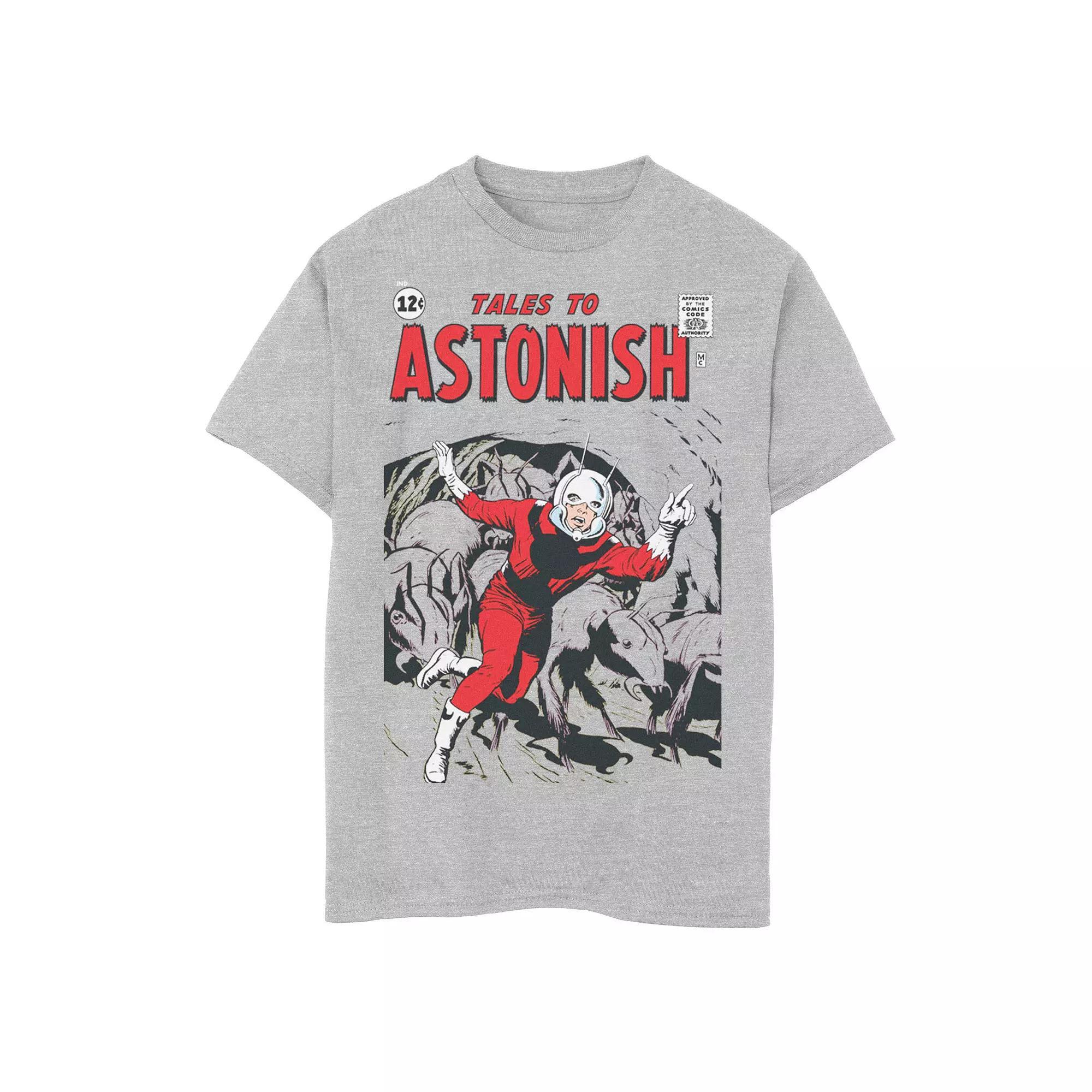 Boys Husky Marvel Ant-Man Running Ants Background Retro Comics Graphic Tee, Boy's,  Product Image