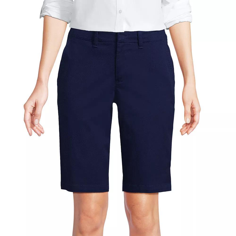 Women's Lands' End 12-in. Classic Bermuda Chino Shorts,  Product Image