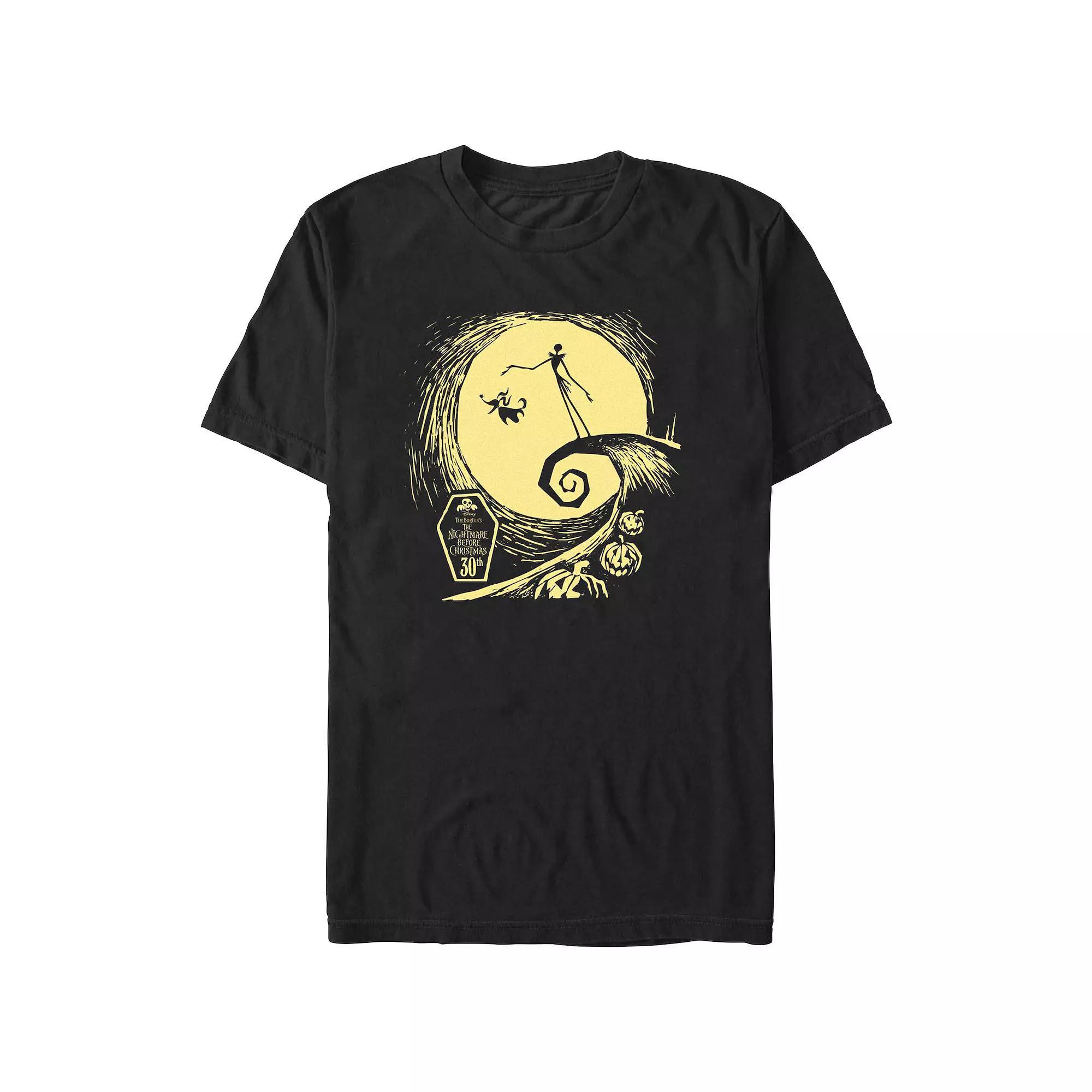 Disney's The Nightmare Before Christmas Spiral Hill 30th Men's Graphic Tee,  Product Image