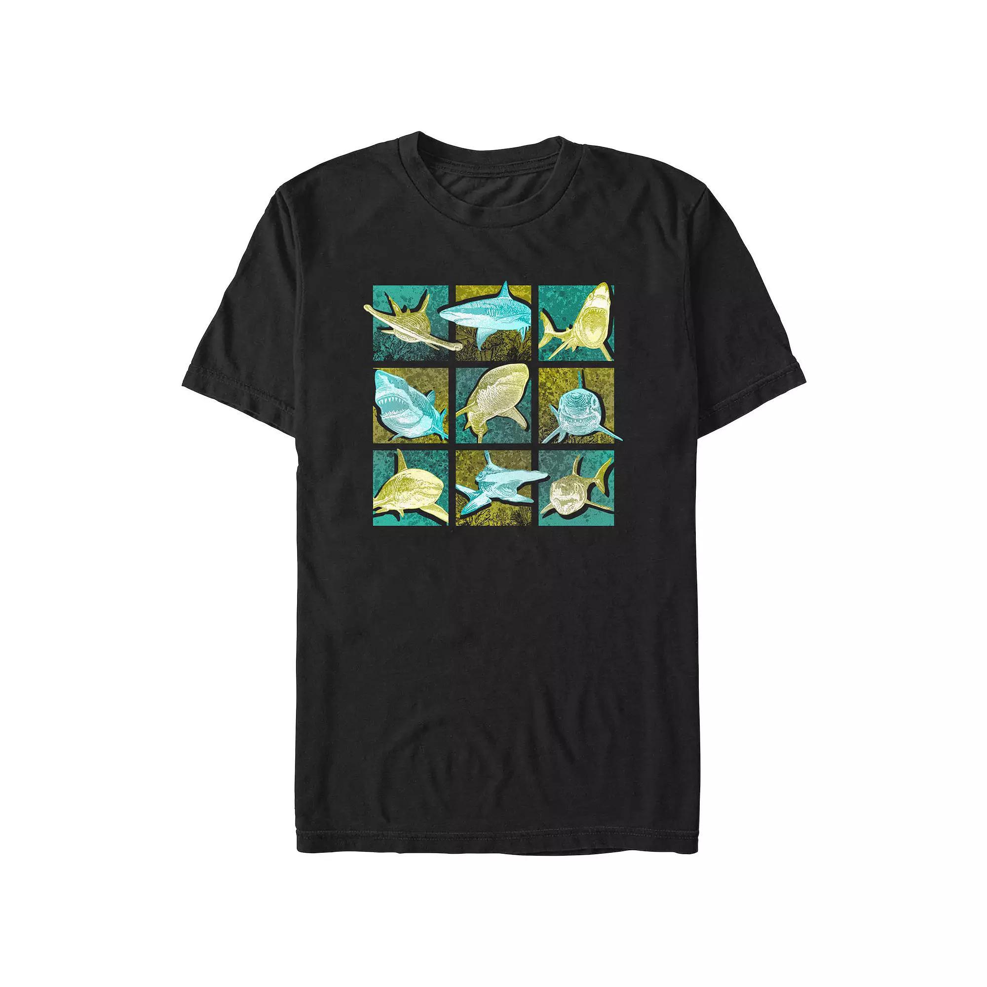 Men's Shark Portraits Graphic Tee,  Product Image