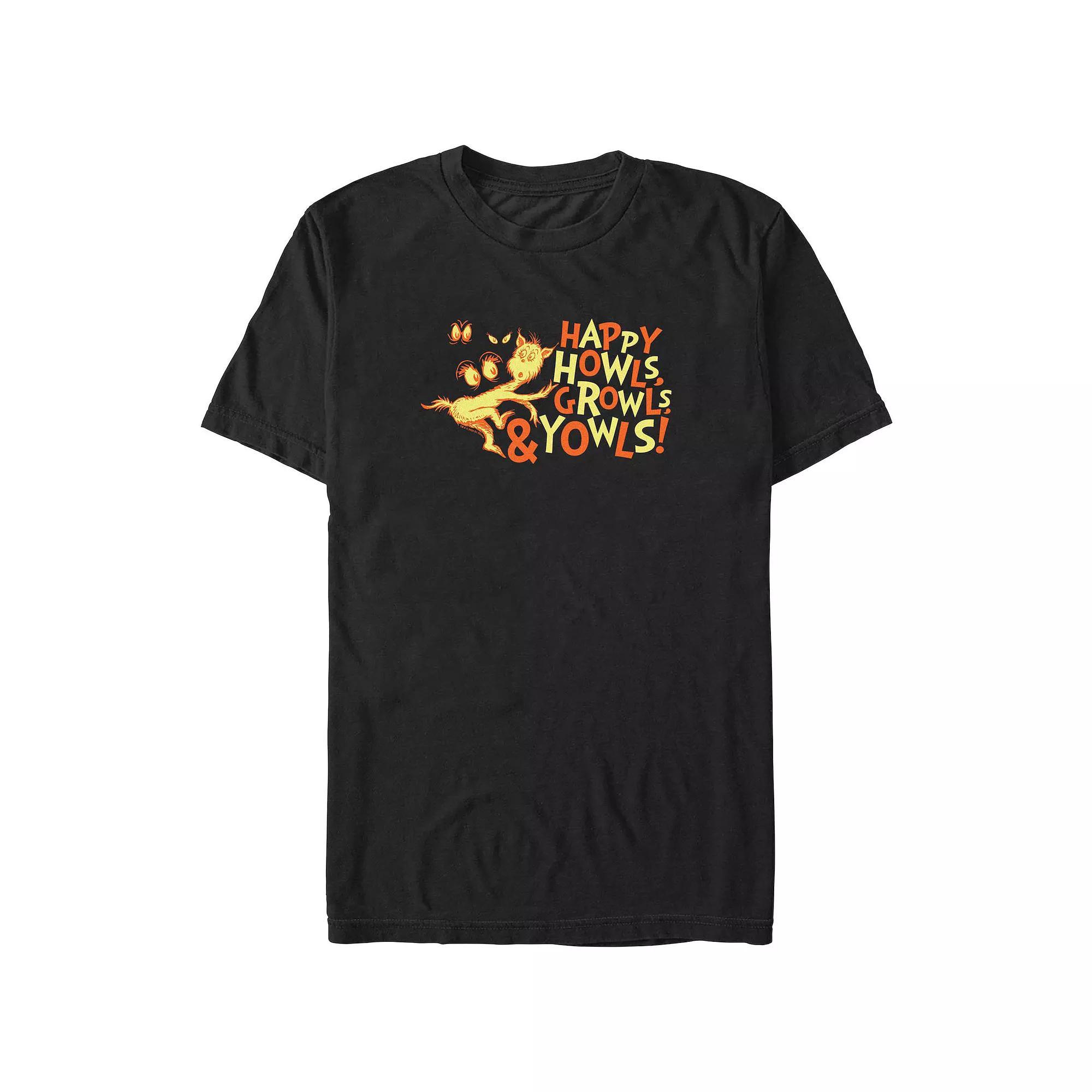 Men's Dr. Seuss Happy Howls Growls And Youwls Graphic Tee,  Product Image