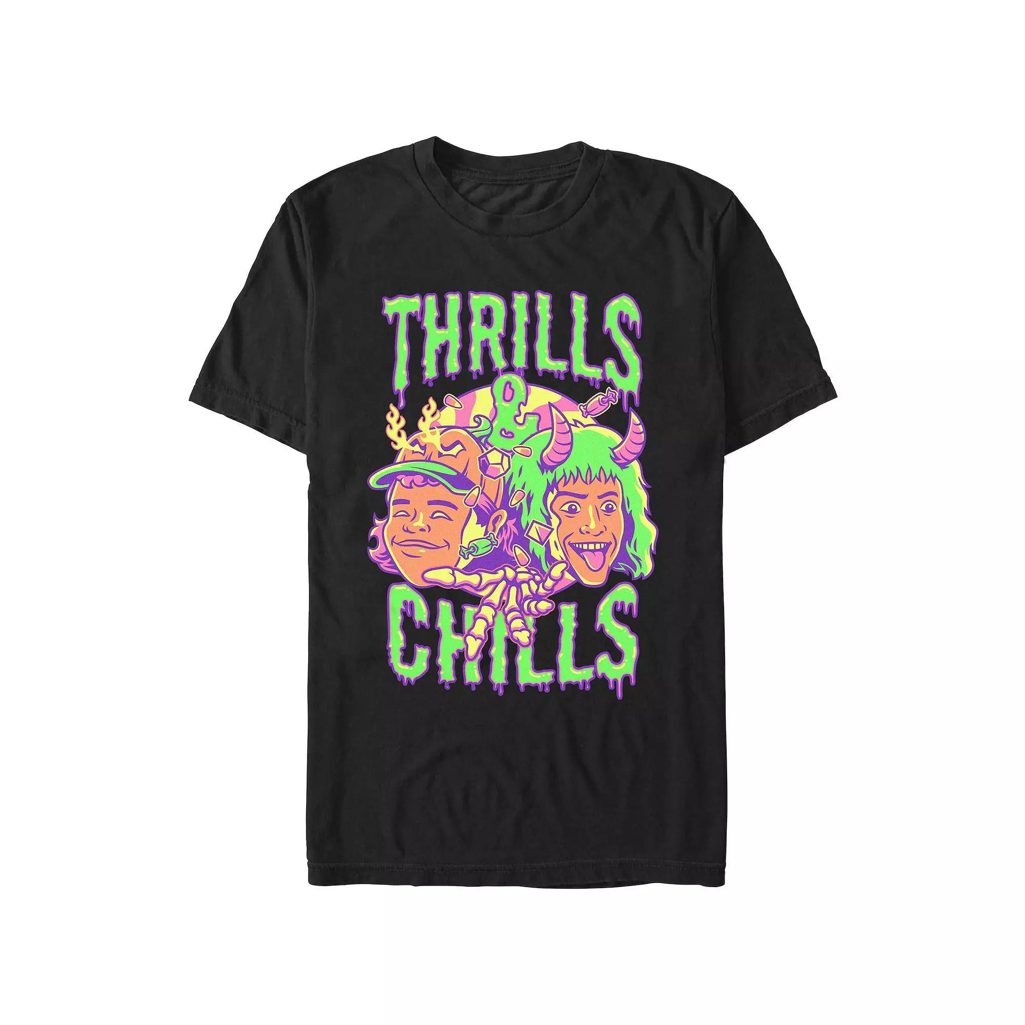 Men's Stranger Things Thrills And Chills Drip Graphic Tee,  Product Image