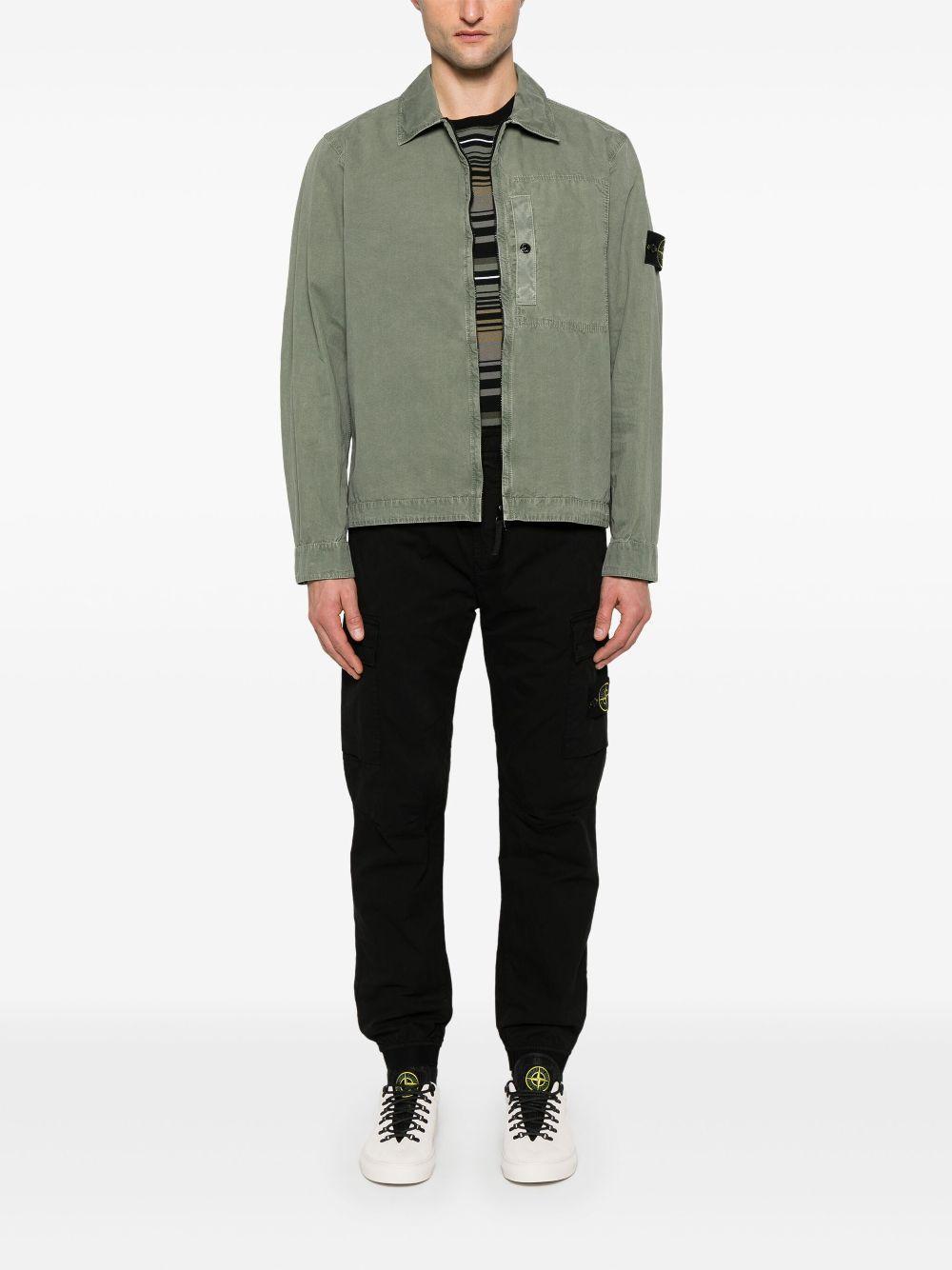 STONE ISLAND Long-sleeved Jacket In Pink Product Image