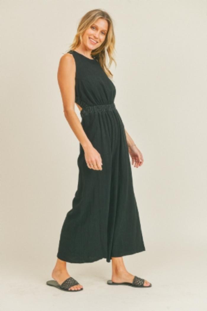 Terry Linen Jumpsuit Product Image