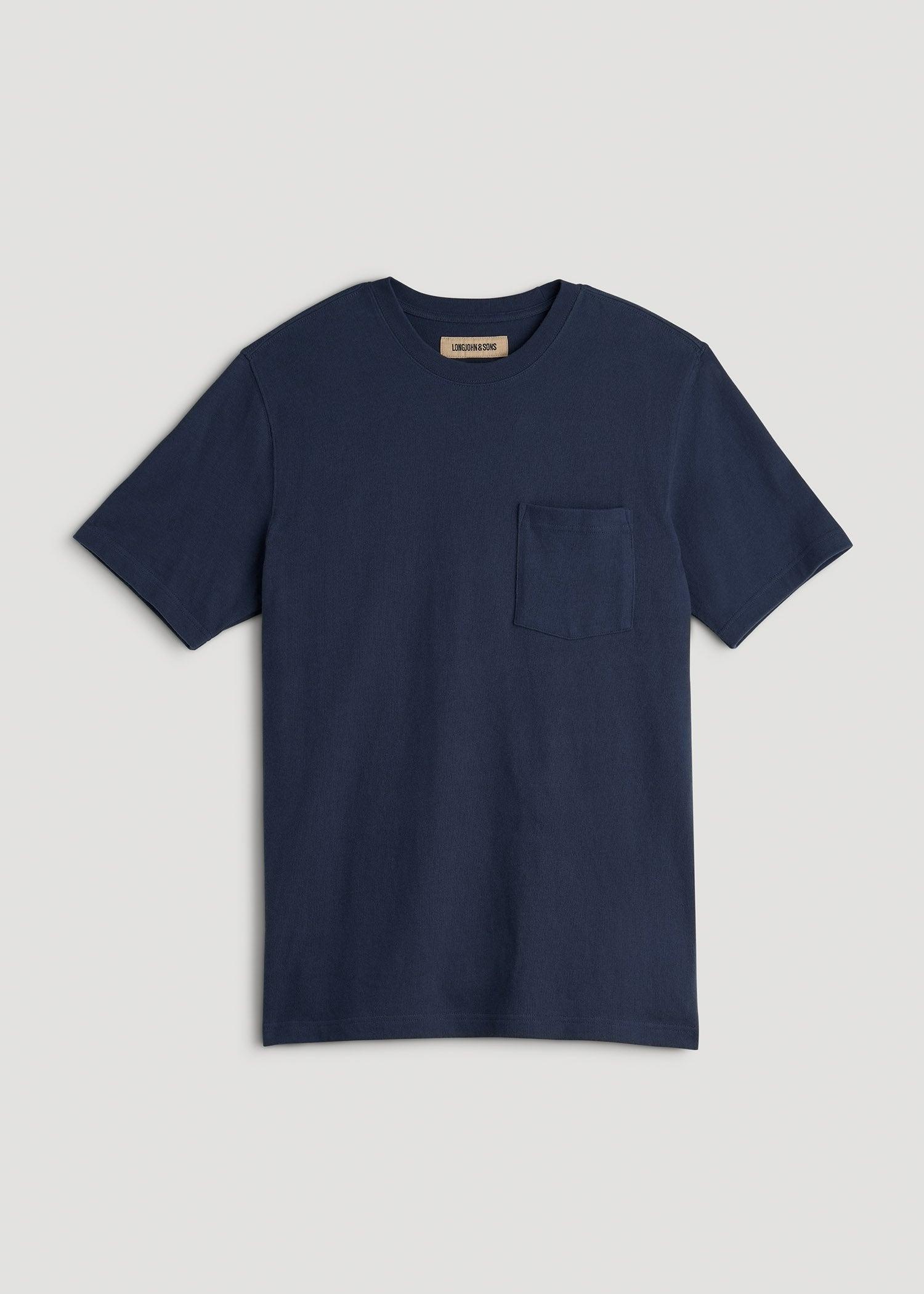 LJ&S Workwear Pocket T-Shirt for Tall Men in Midnight Navy Product Image