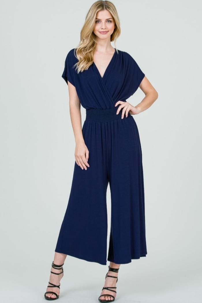 V Neck Jumpsuit Product Image