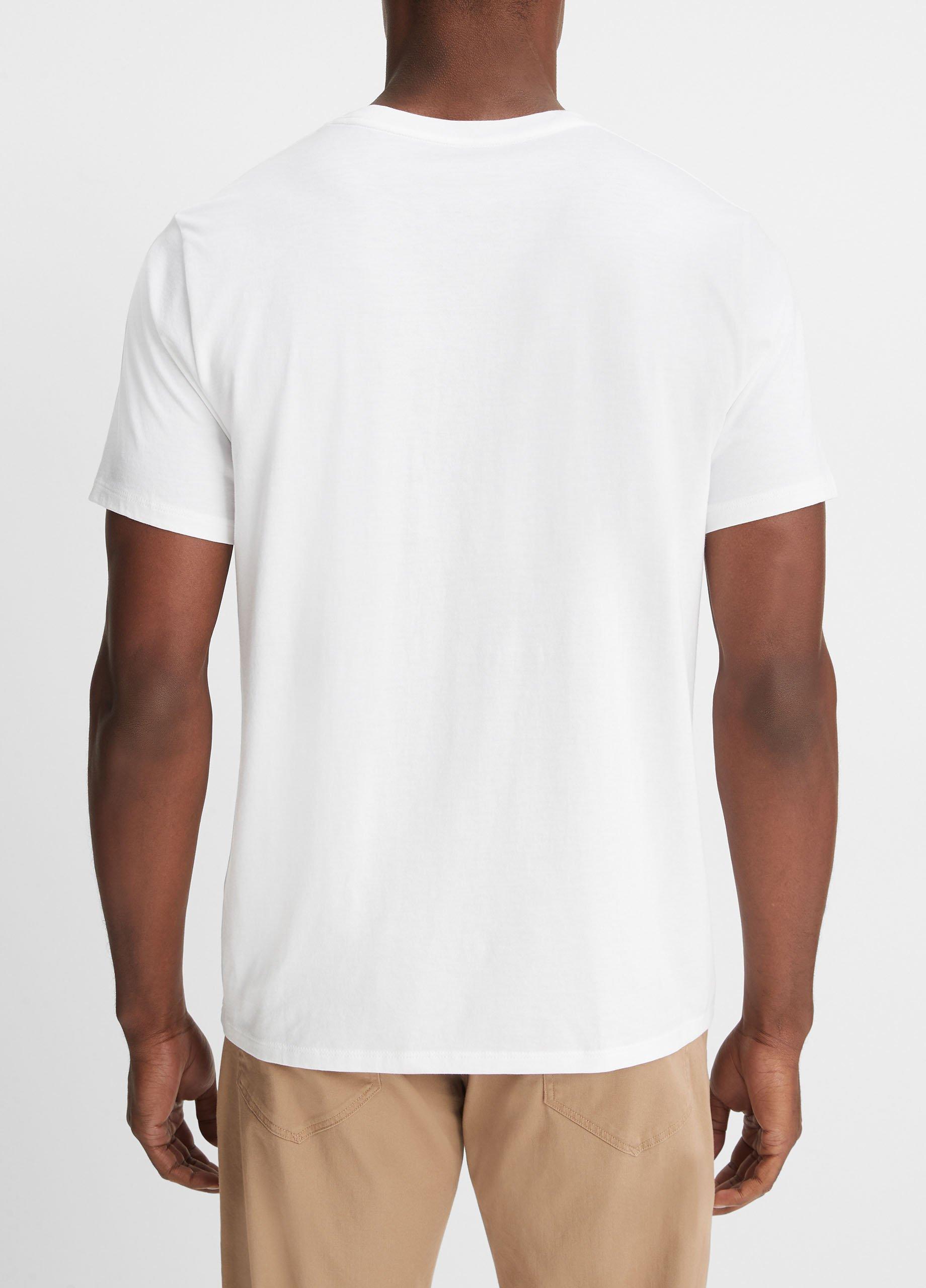 Pima Cotton V-Neck T-Shirt Product Image