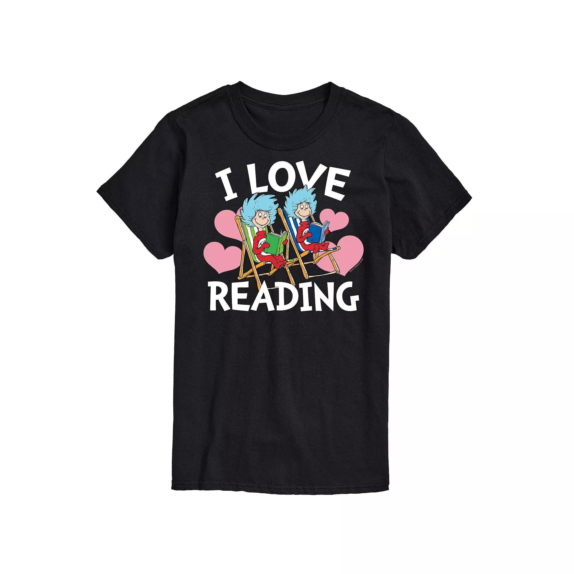 Men's Dr Seuss I Love Reading Graphic Tee,  Product Image