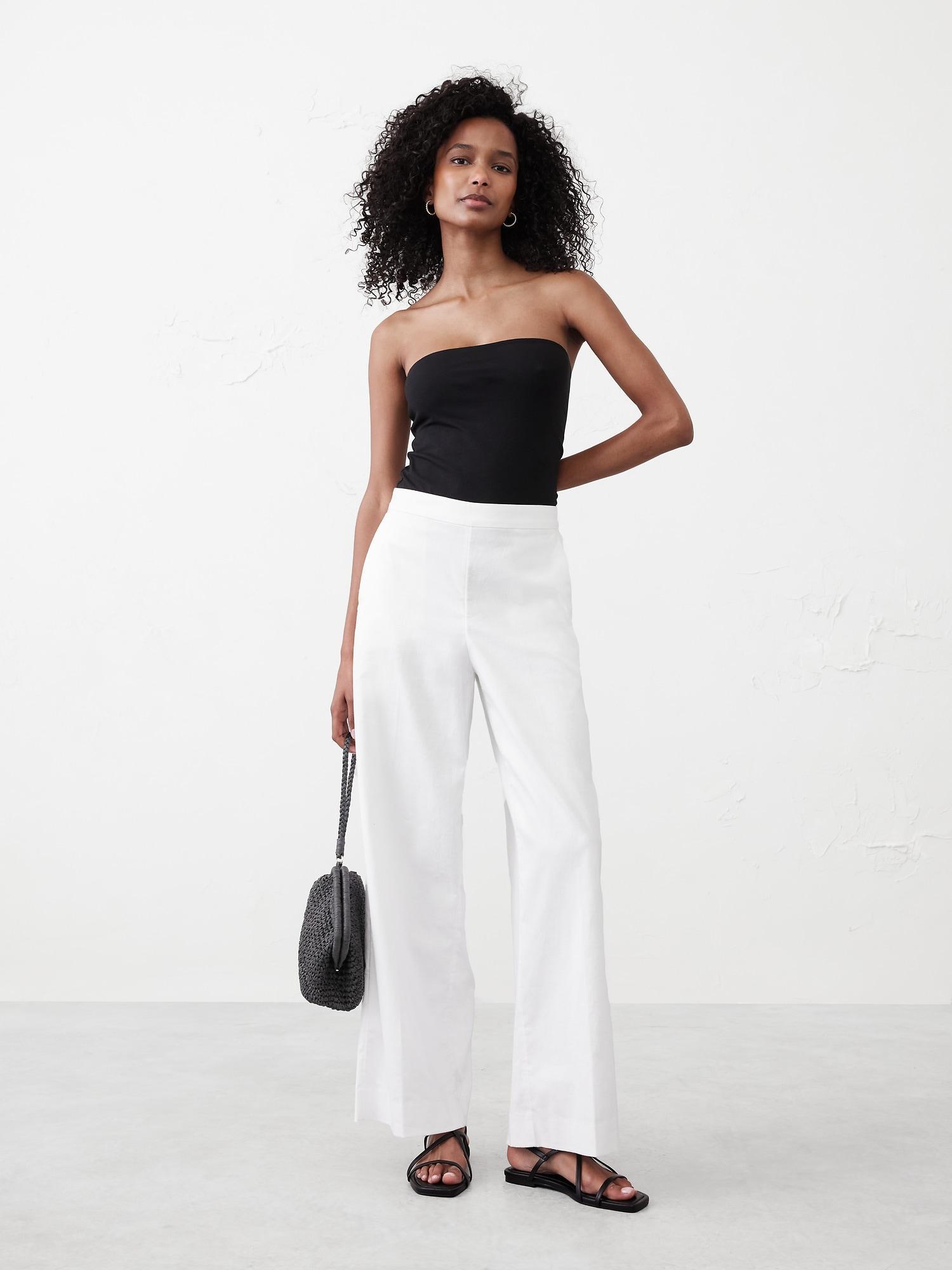 Hayden Wide-Leg Linen-Blend Pull-On Pant Product Image