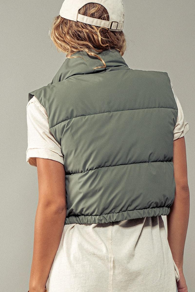 Haven Cropped Puffer Vest Product Image