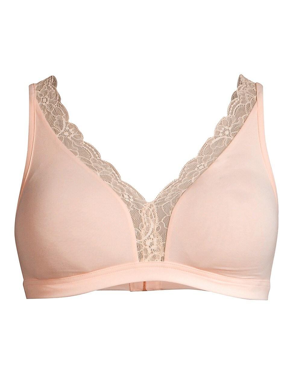 Cotton Lace Wire-Free Soft Cup Bra Product Image