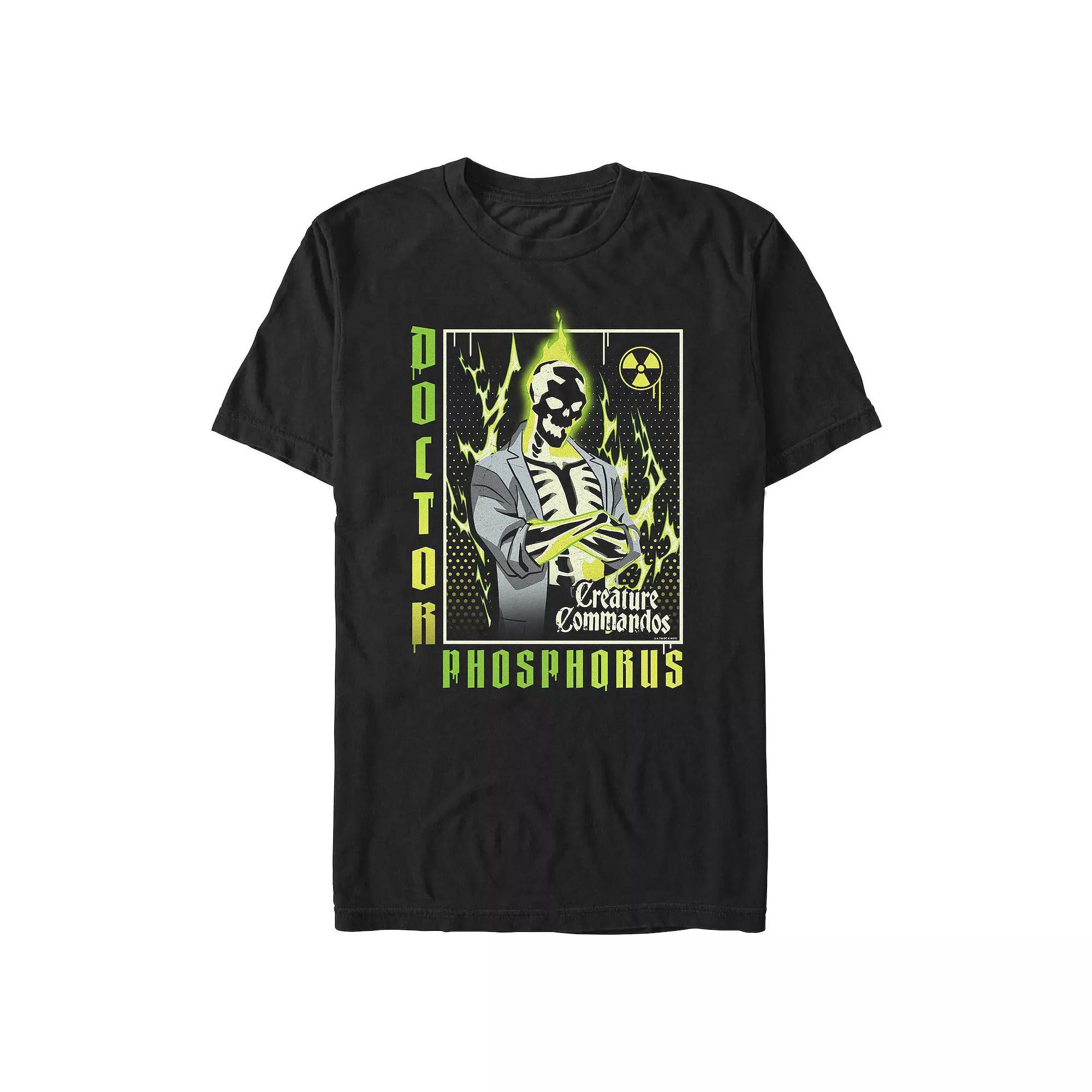Men's Creature Commandos Presenting Doctor Phosphorus Graphic Tee, Size: XXL, Black Product Image