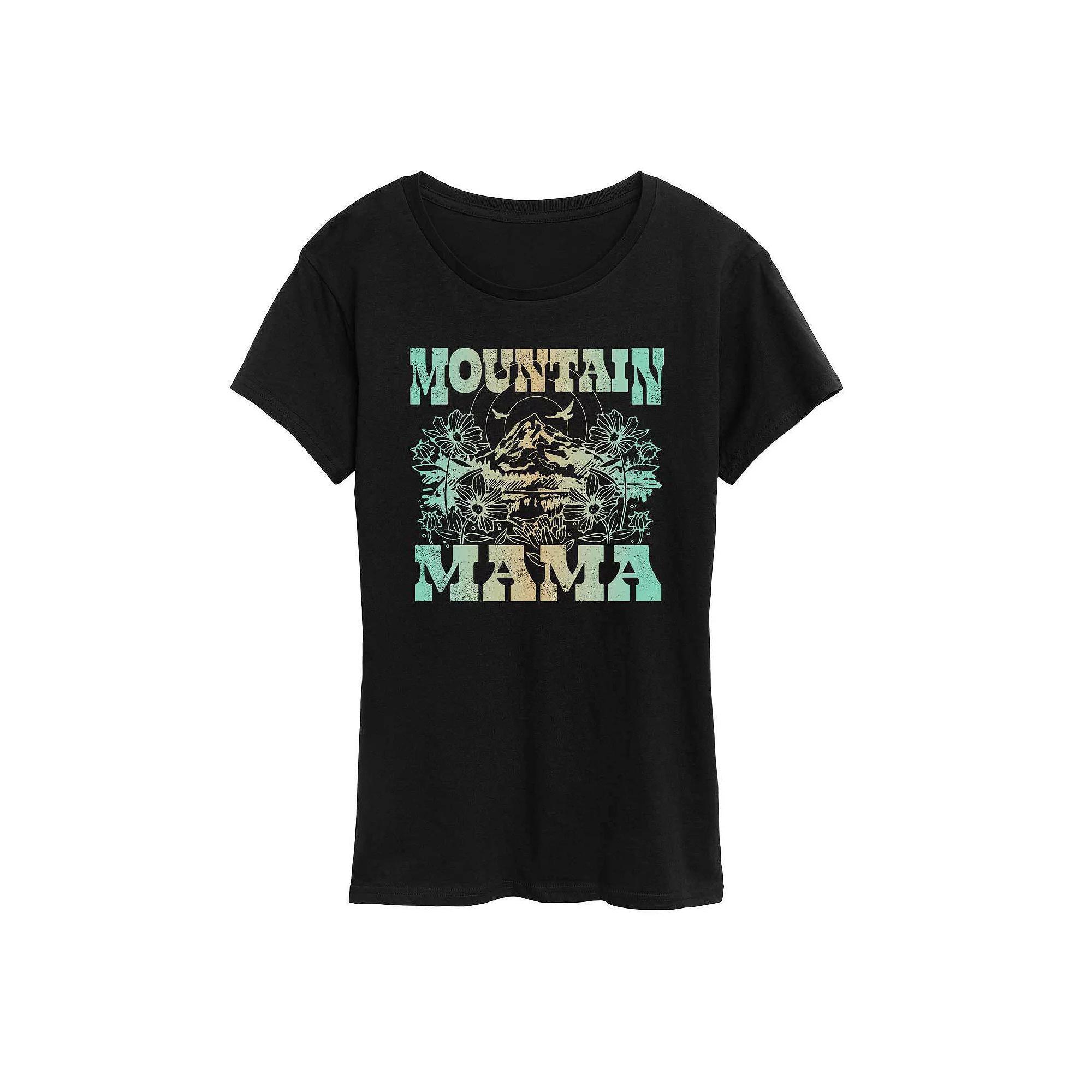 Women's Mountain Mama Graphic Tees, Girl's, Size: Small, Black Product Image