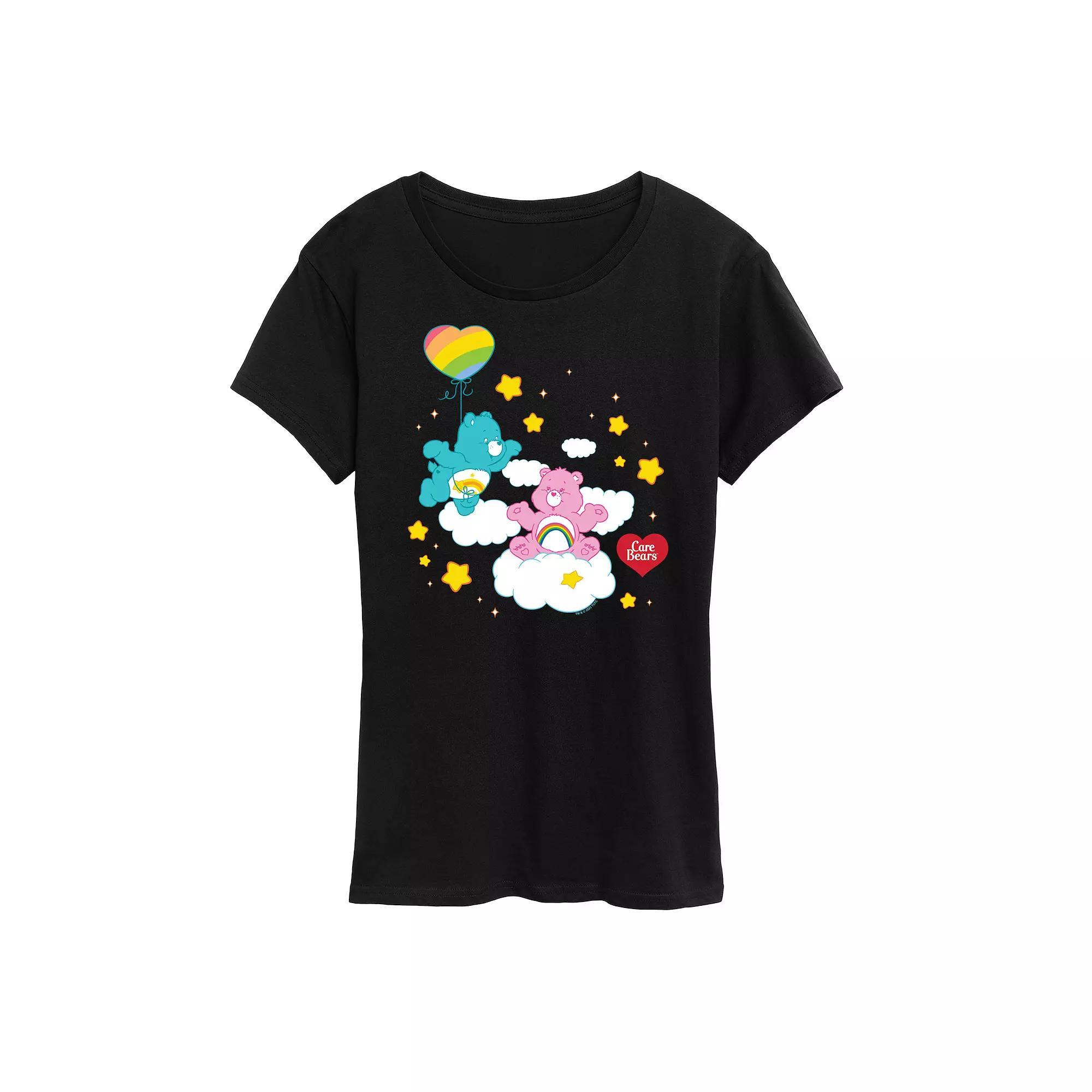 Women's Care Bears Wish And Cheer Bear Graphic Tee, Girl's, Size: Small, Black Product Image