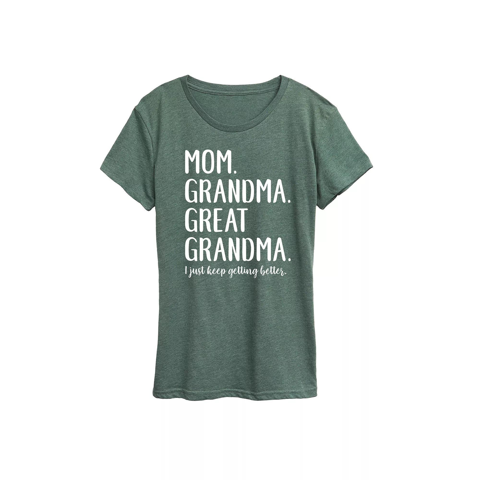 Women's Mom Grandma & Great Grandma Graphic Tee, Girl's,  Product Image