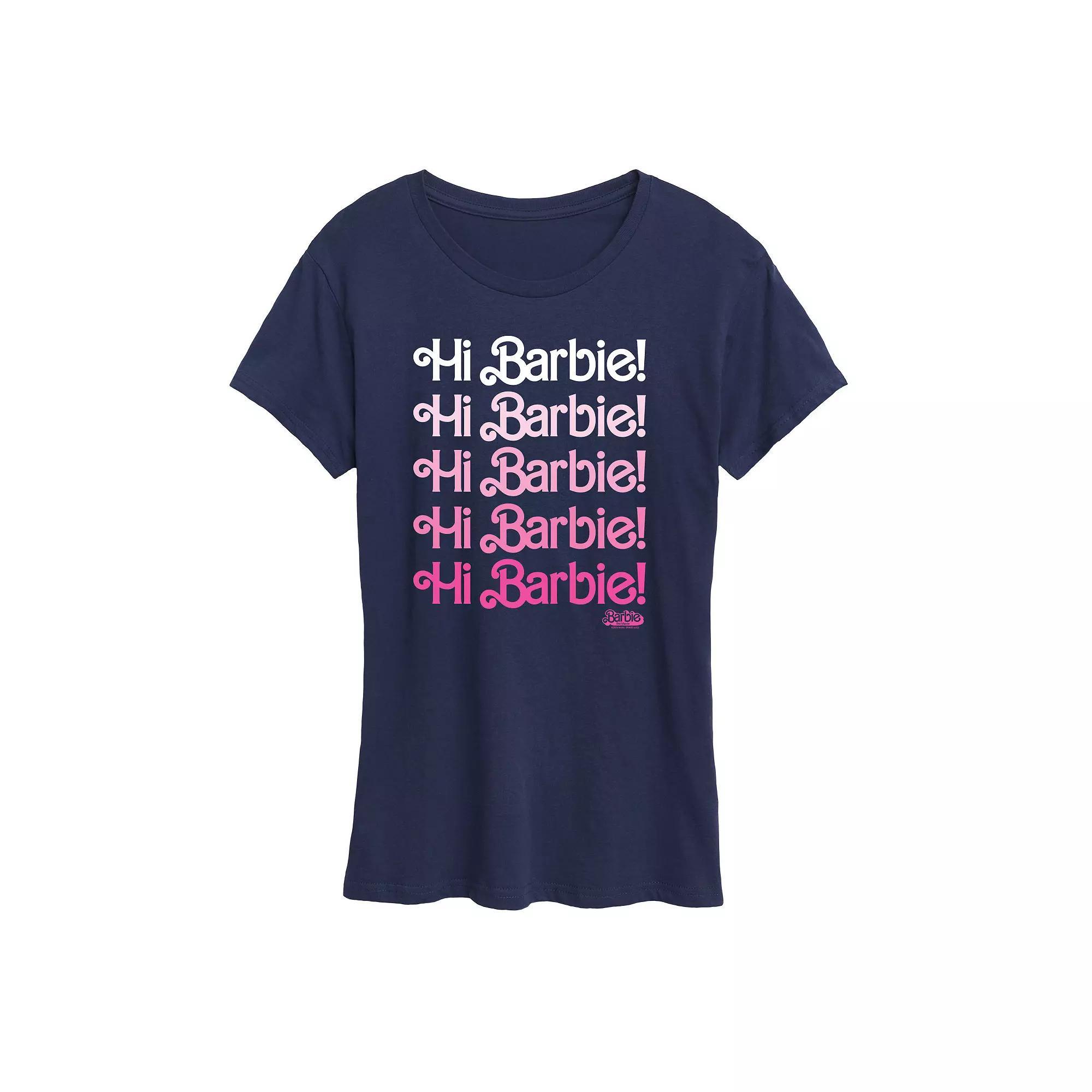 Women's Barbie The Movie Hi Barbie Graphic Tee, Girl's,  Product Image