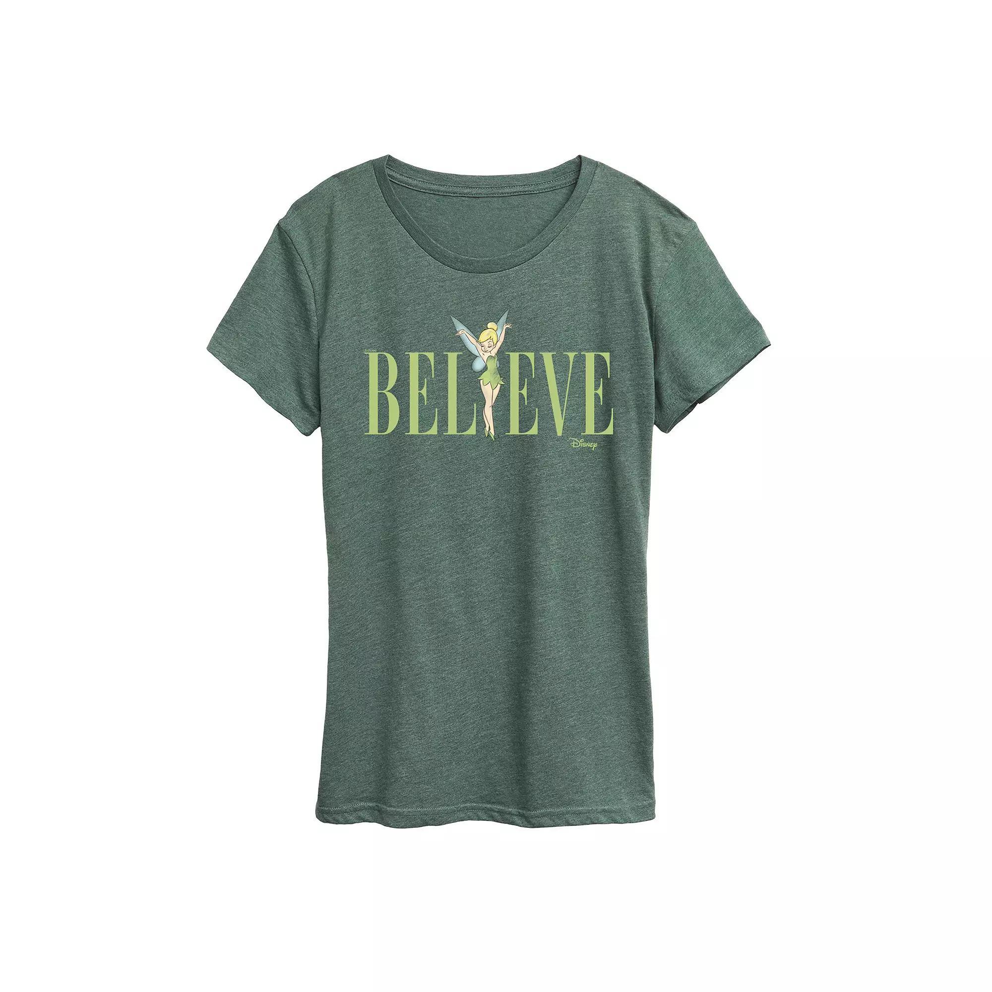 Disney's Tinker Bell Women's Believe Graphic Tee, Girl's,  Product Image
