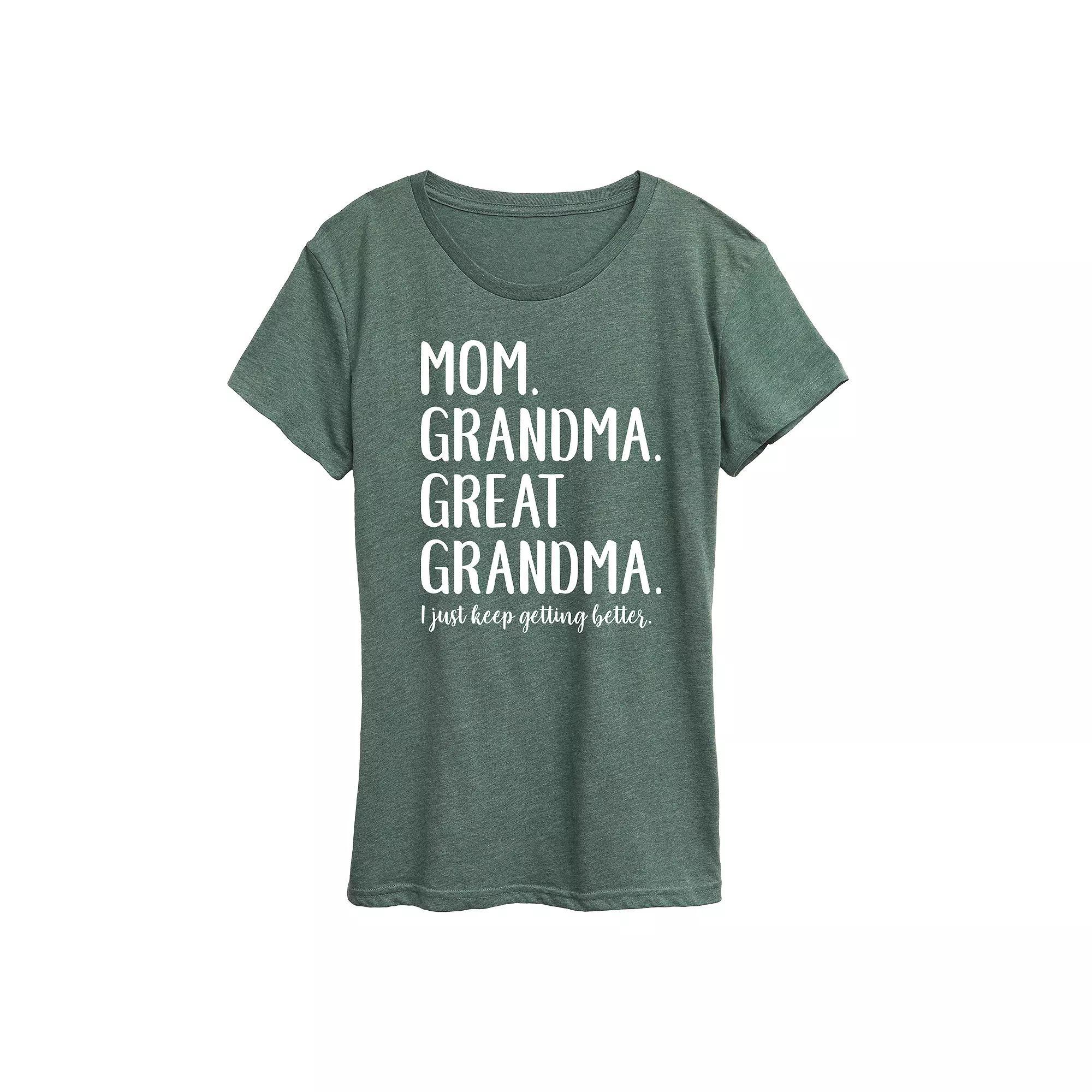 Women's Mom Grandma & Great Grandma Graphic Tee, Girl's,  Product Image