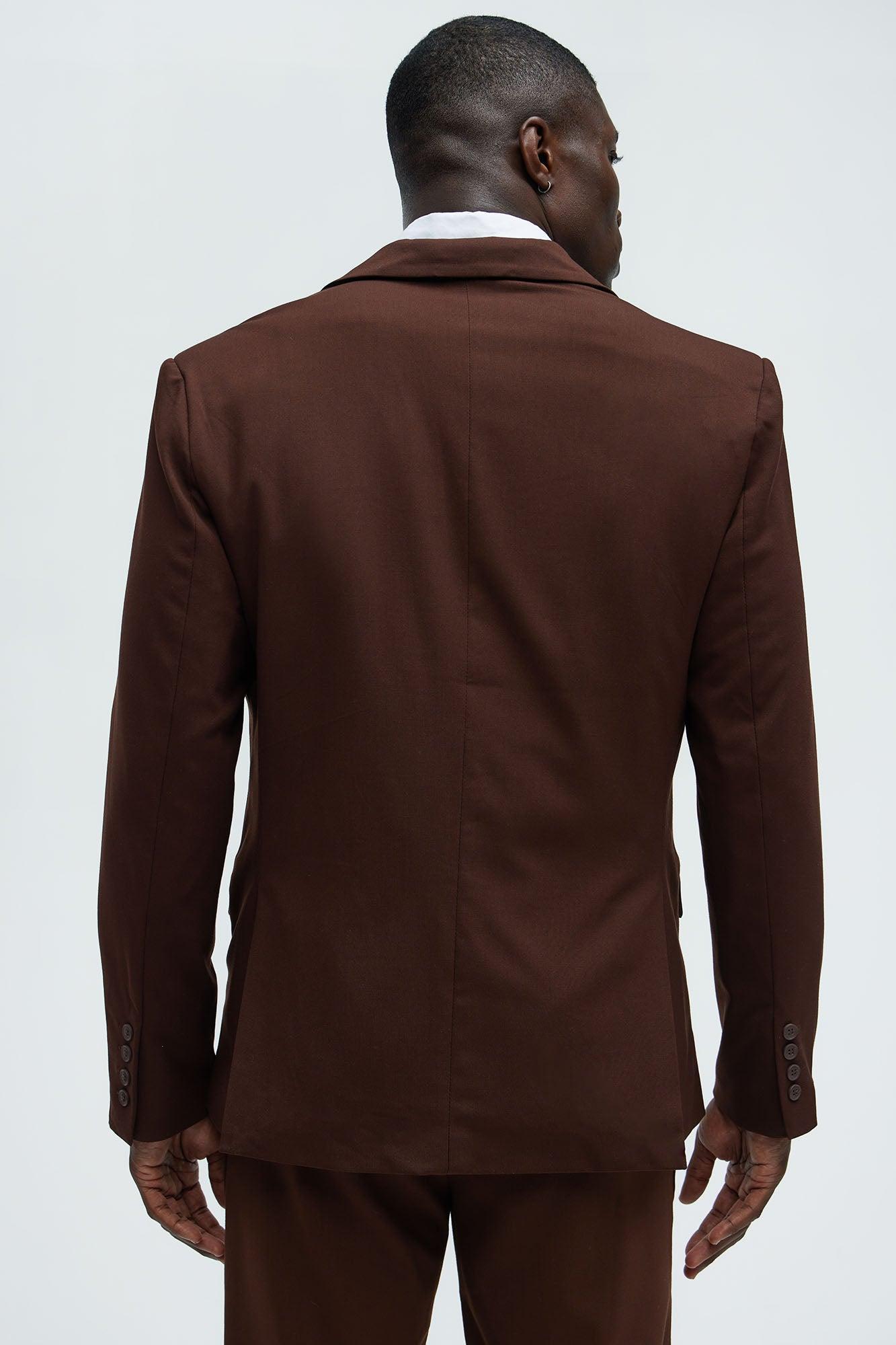 The Modern Stretch Suit Jacket - Brown Product Image