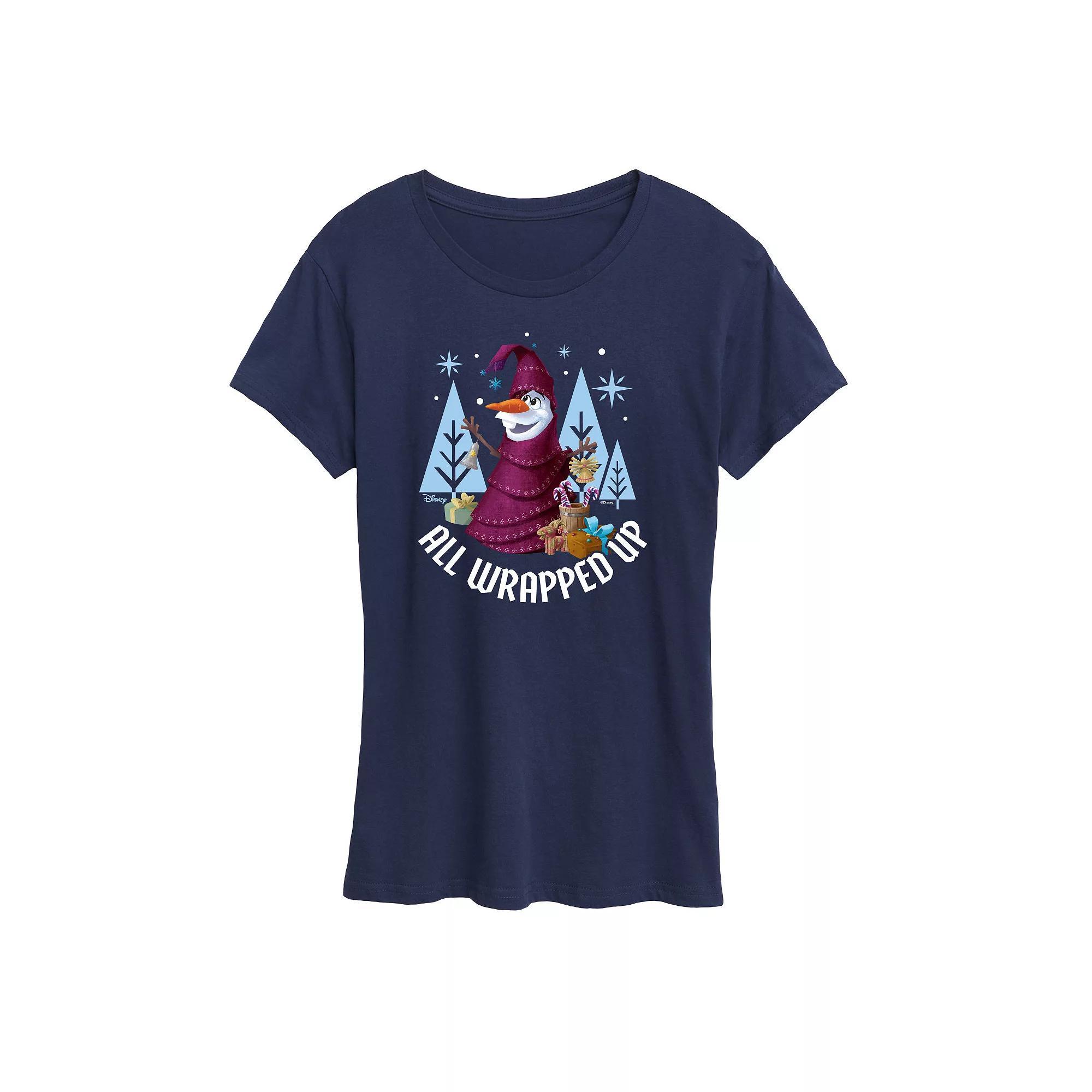 Disney's Frozen 2 Women's All Wrapped Up Graphic Tee, Girl's, Size: Small, Blue Product Image