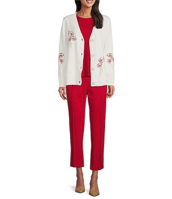 Investments Signature Ponte Pull-On Straight Ankle Pants Product Image