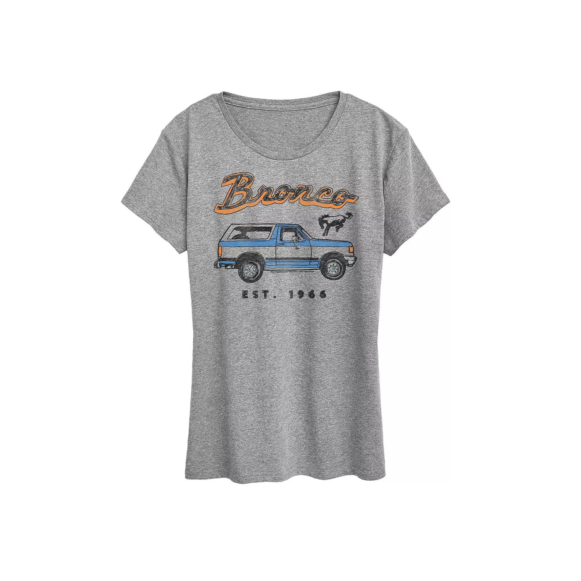 Women's Ford Bronco Est. 1966 Graphic Tee,  Product Image