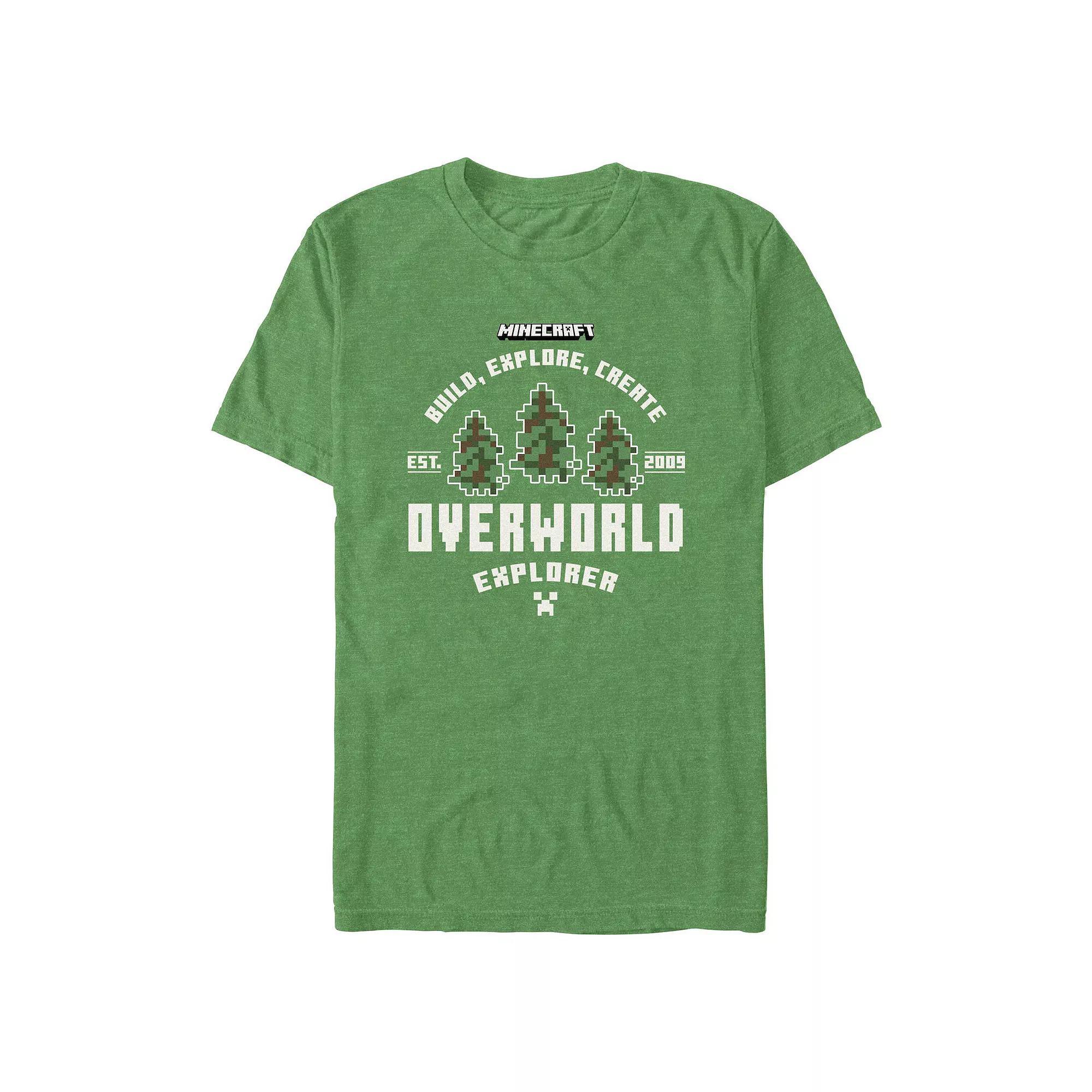 Big & Tall Minecraft Overworld Explorer Graphic Tee, Men's,  Product Image