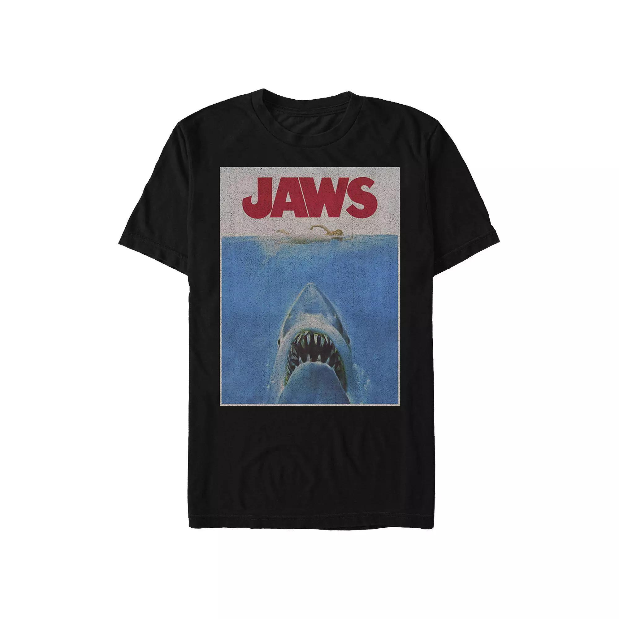 Men's Jaws Retro Movie Poster Graphic Tee,  Product Image