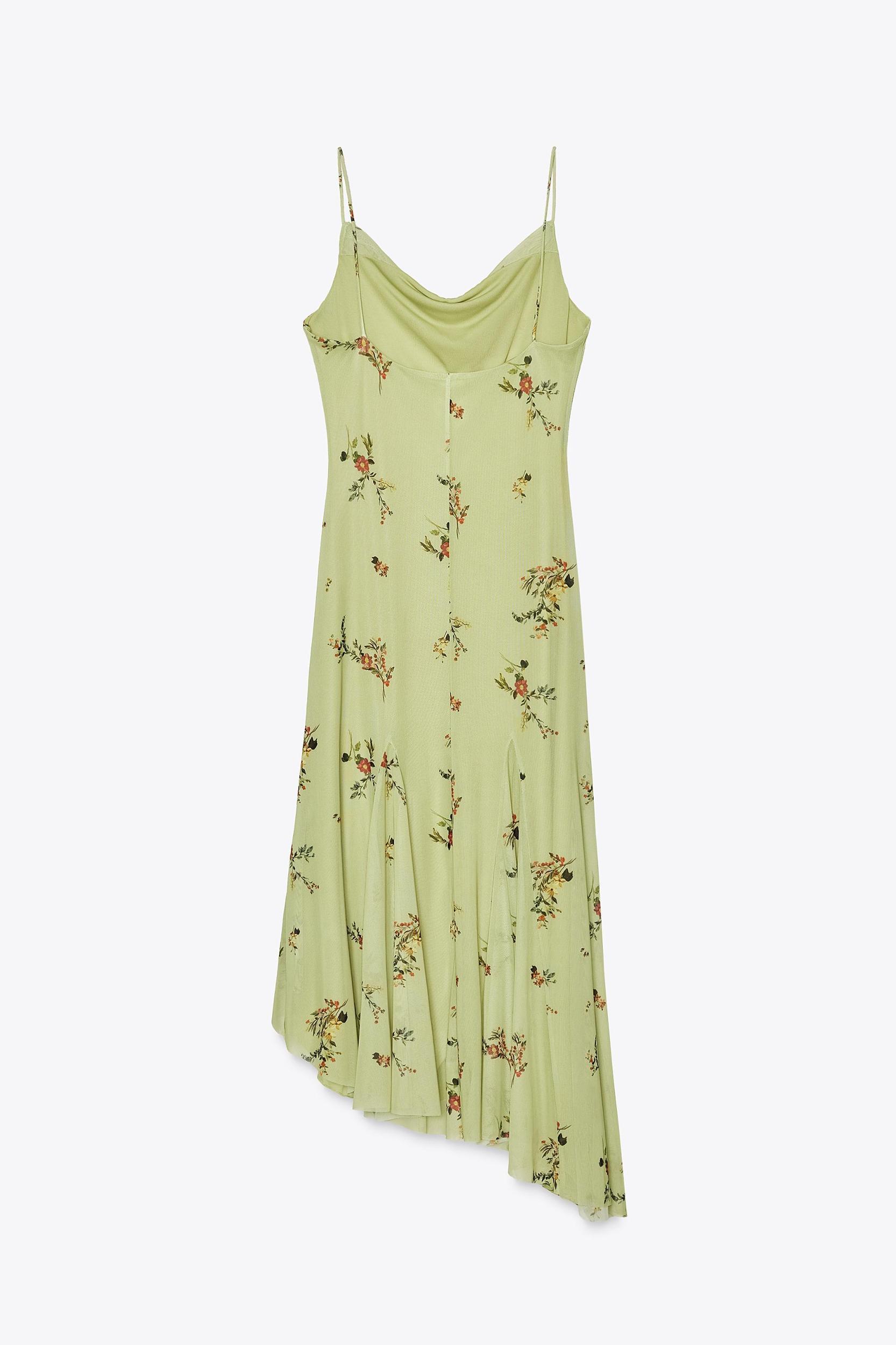 PRINTED TULLE MIDI DRESS Product Image