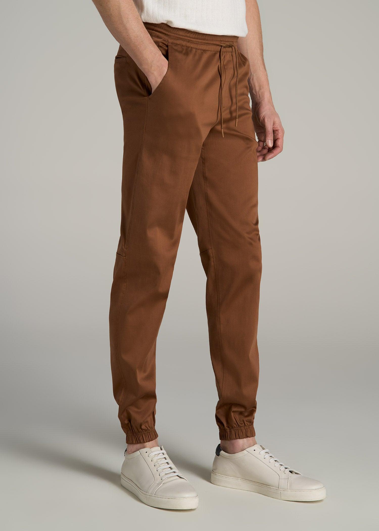 Stretch Twill Tall Men's Jogger Pants in Nutshell Product Image