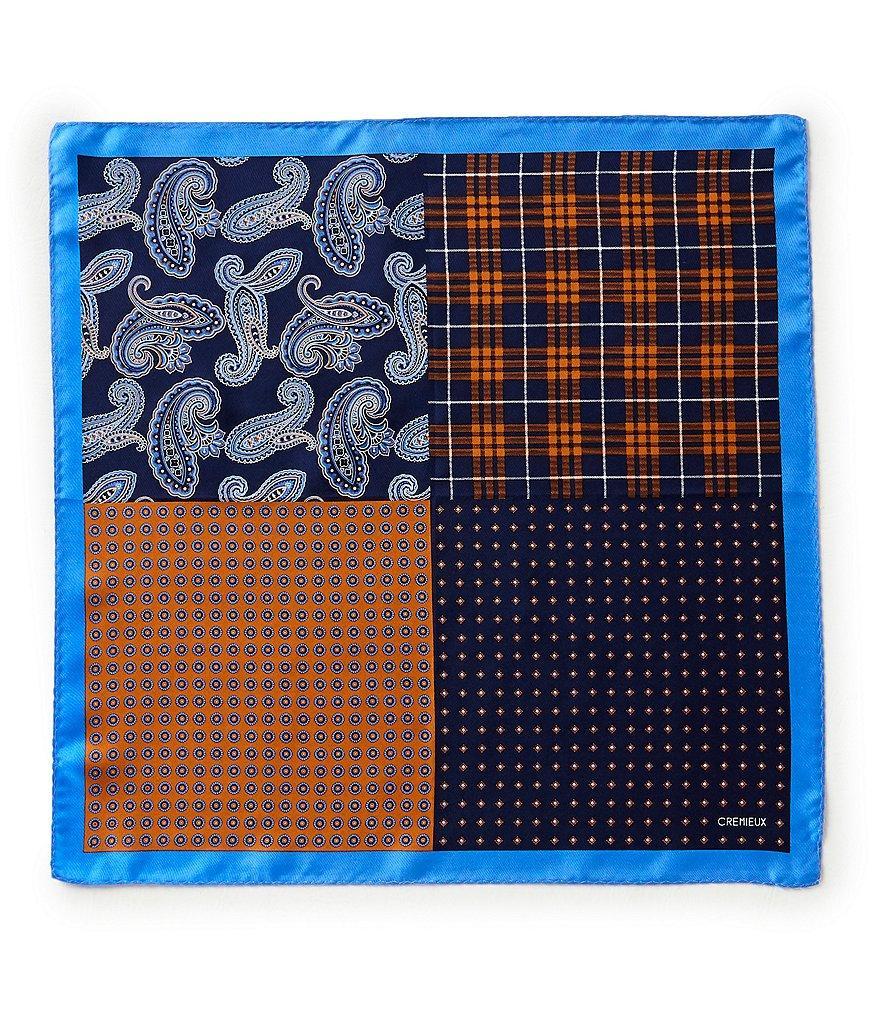 Cremieux 4-Square Woven Silk Pocket Square Product Image