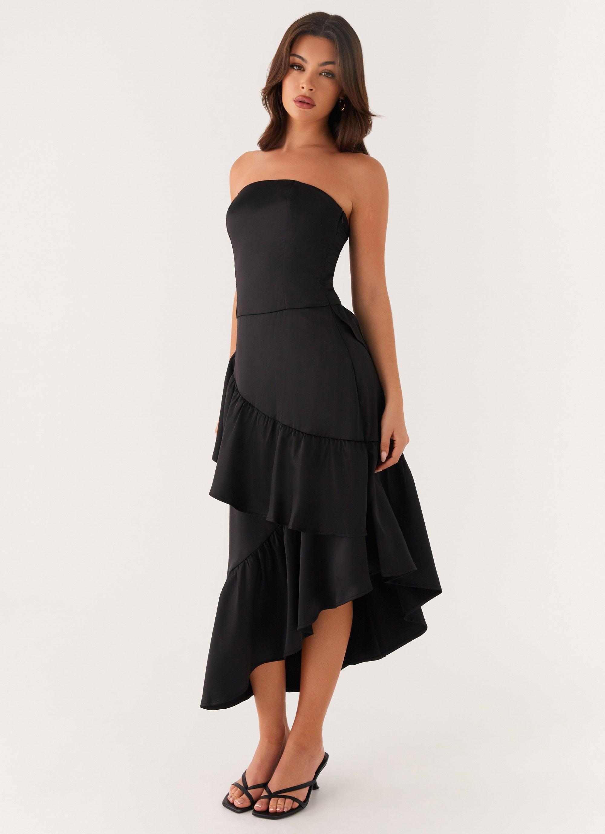 Beatrice Midi Dress - Black Product Image