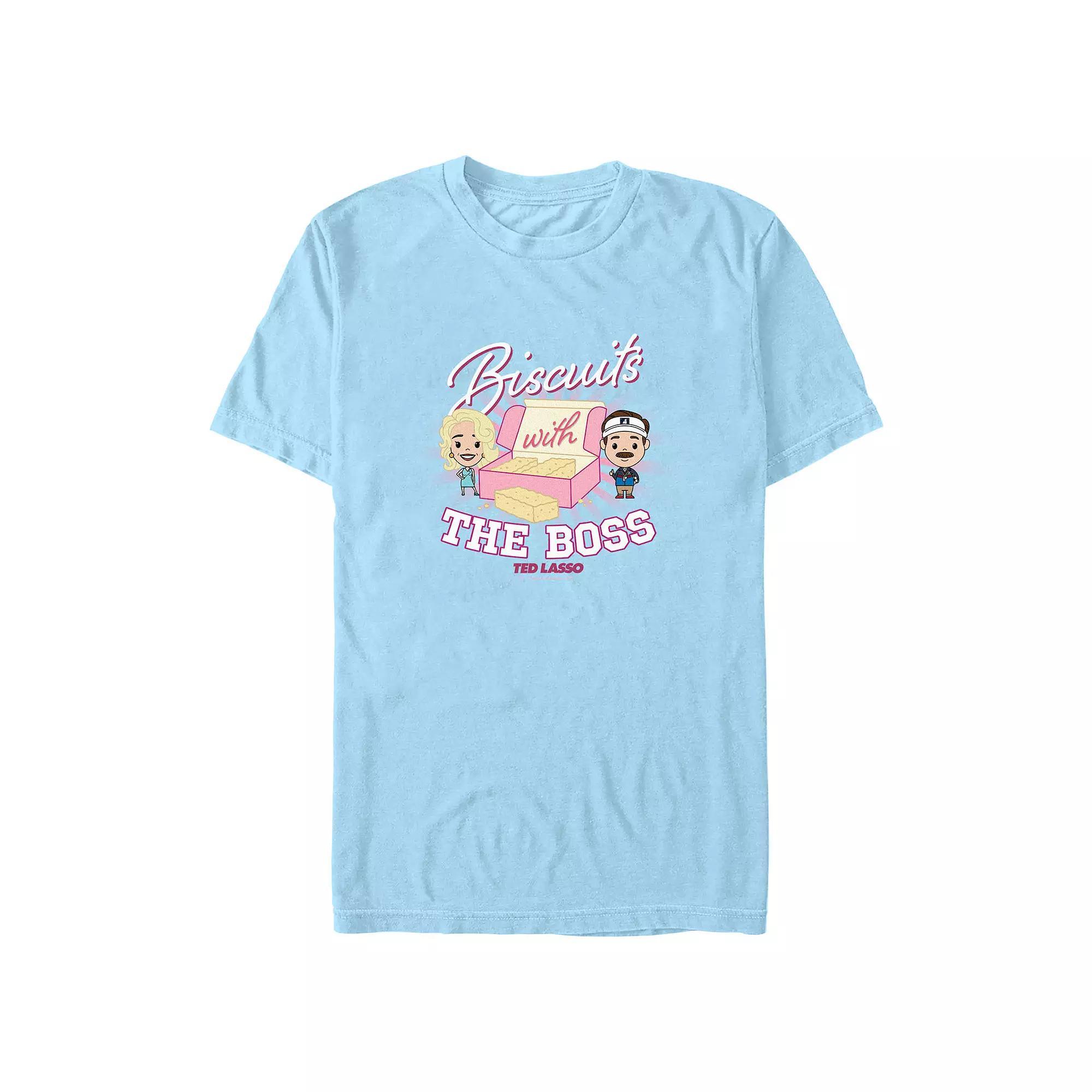 Men's Ted Lasso Pastry With Lasso Graphic Tee, Size: XS, Light Blue Product Image