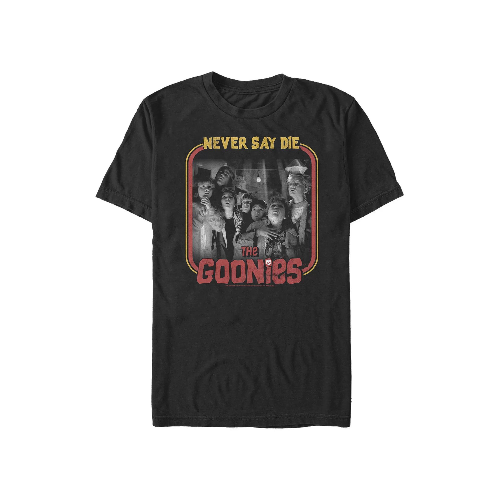 Men's The Goonies Never Say Die Graphic Tee, Size: Medium, Black Product Image