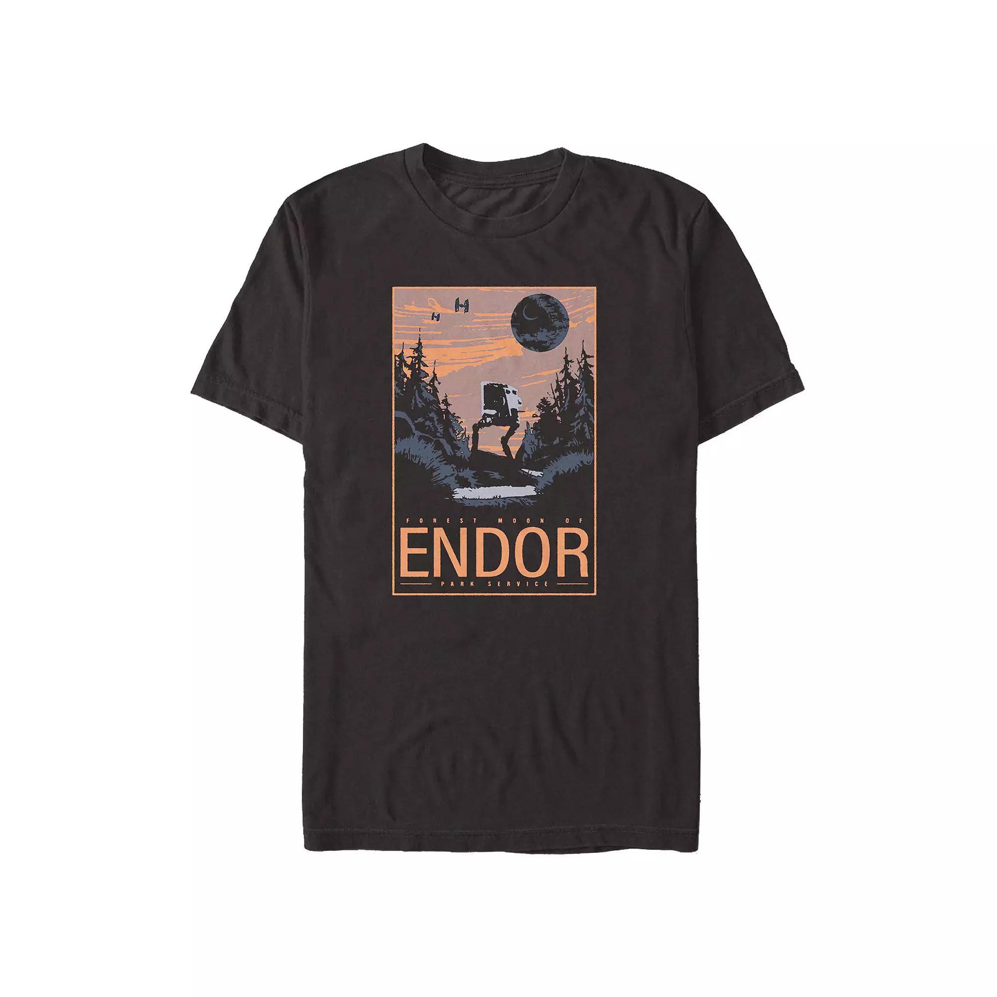 Men's Star Wars Forest Mood Of Endor Park Service Tee,  Product Image